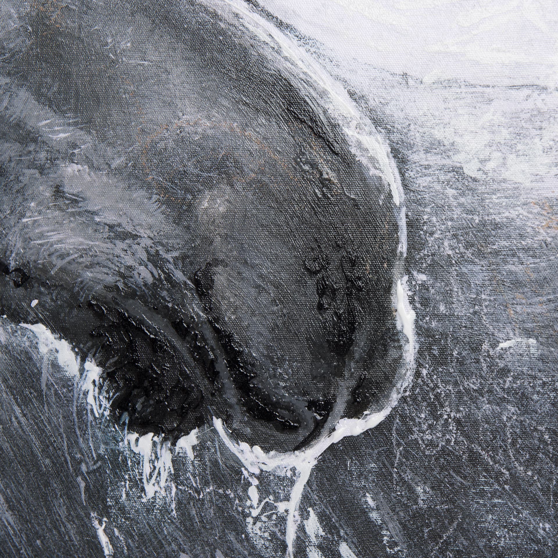 Animal Portrait I by Mercana Studio a Hand Embellished Textured Canvas — product photograph