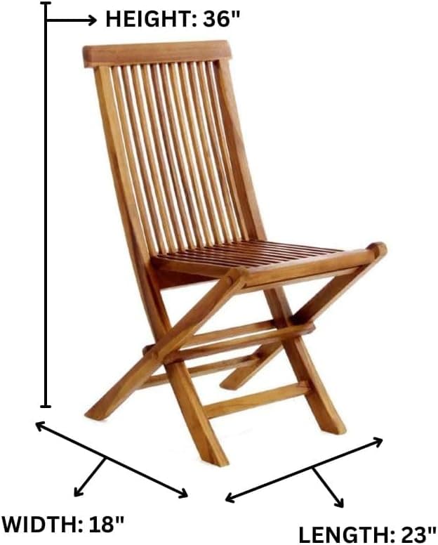 9-Piece Teak Extension Patio Table and Folding Dining Chairs Set — product photograph
