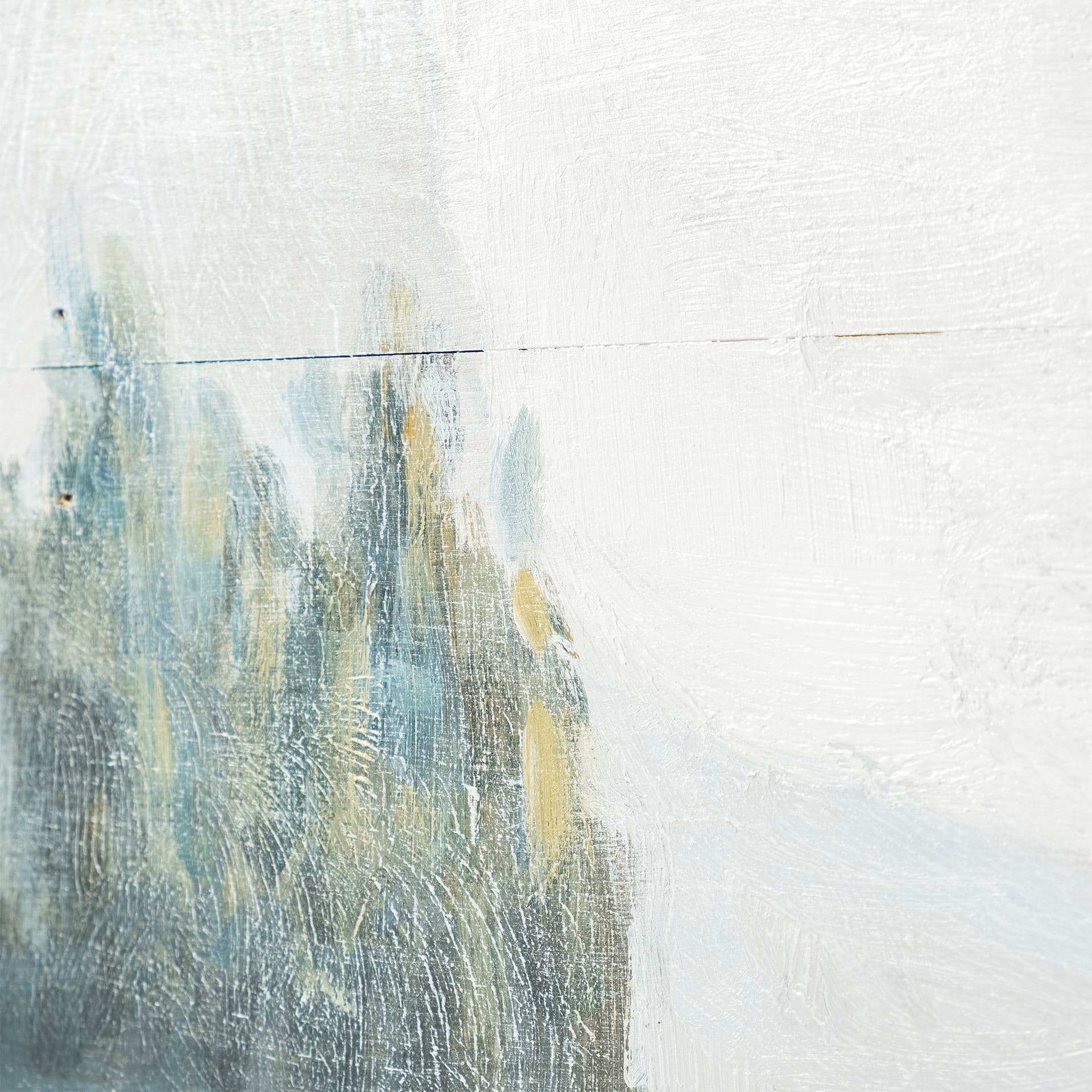 Solitude 72x30 Canoe on the Lake Original Hand Painted on Wood Oil Painting — product photograph