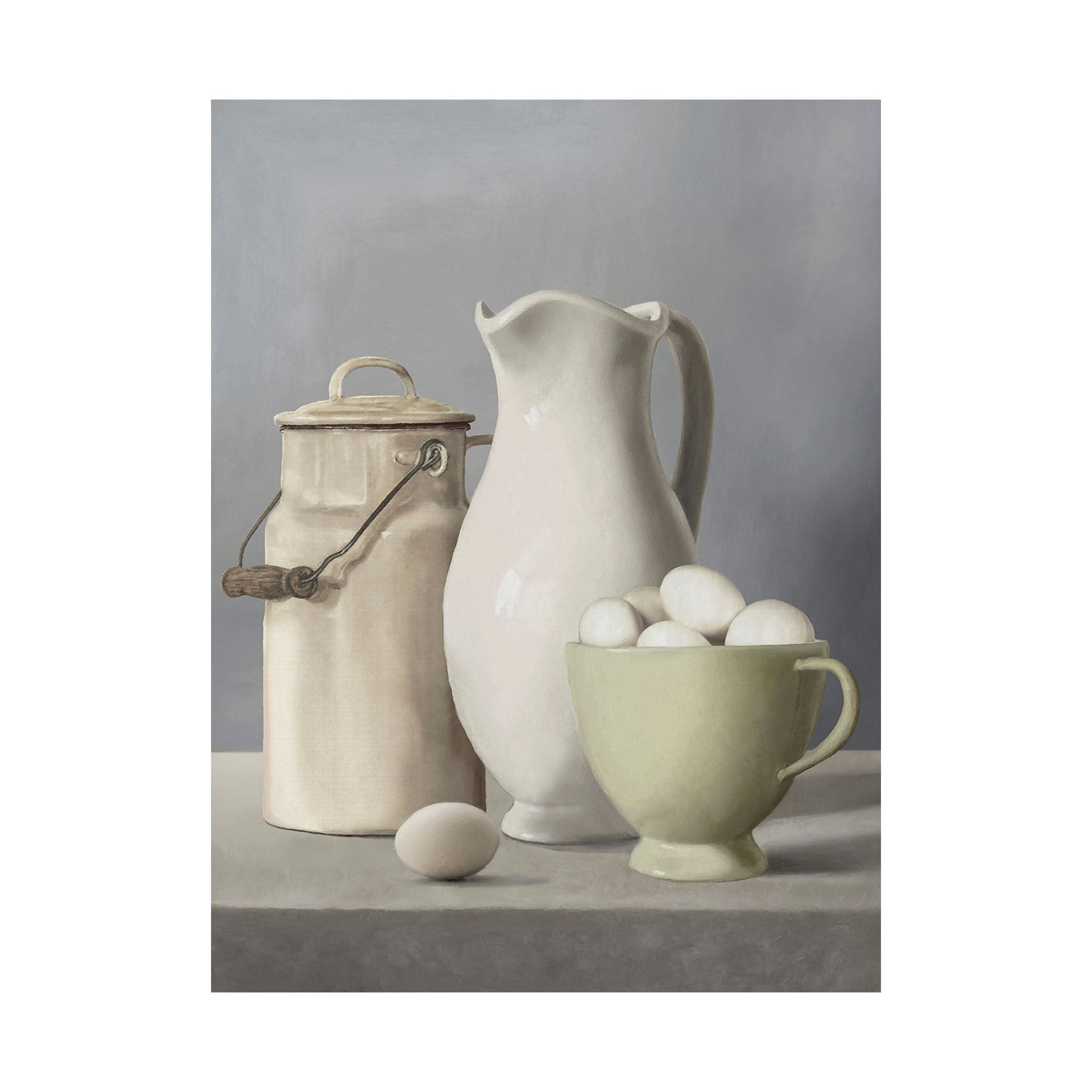 Kitchen Collection by Mark Chandon a Hand Embellished Textured Canvas — product photograph