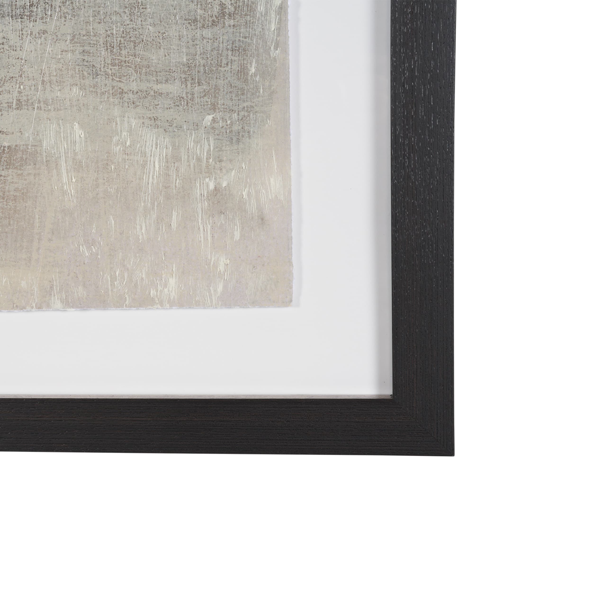 Fault Geometry II by Mercana Studio Hand-Embellished Textured Framed Artwork Matted under Glass — product photograph