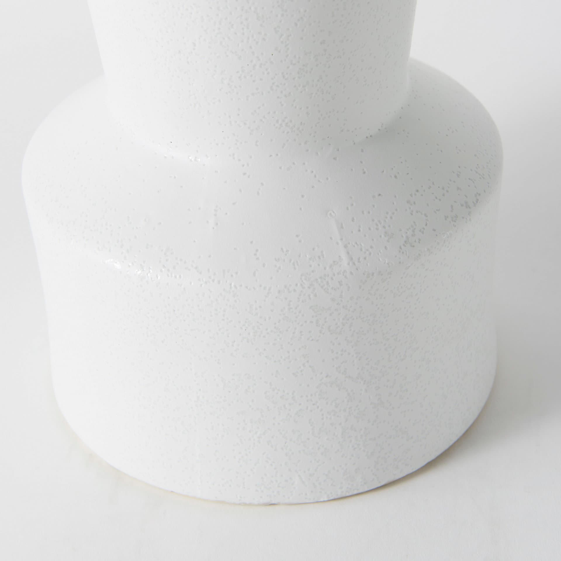 Laforge 9.4H Small White Ceramic Vase — product photograph
