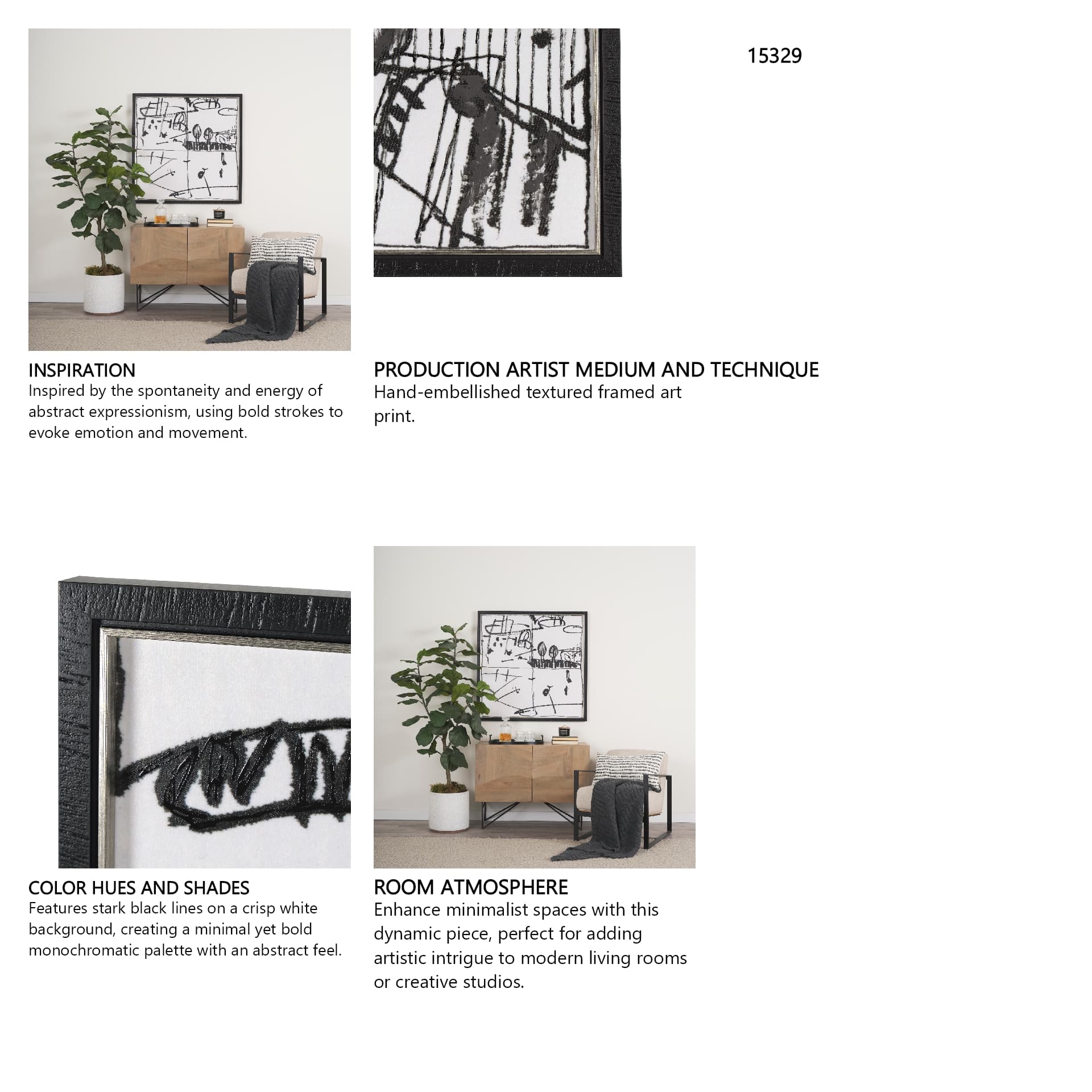 Lost Treasure Map IV by Mercana Studio a Hand Embellished Textured Framed Art Print — in a styled room