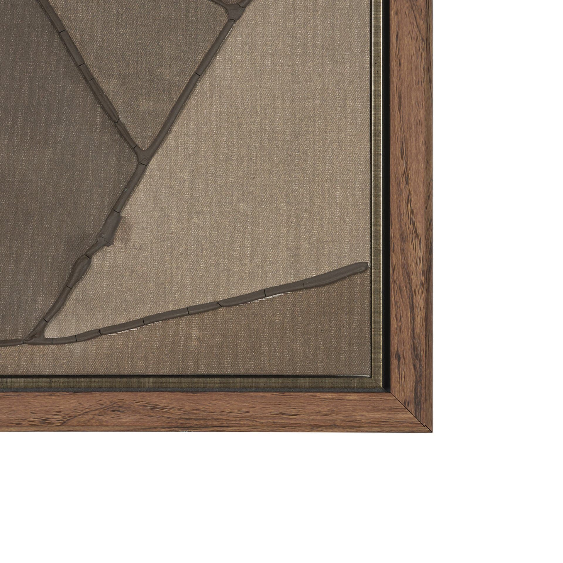 Field Patchwork III by Mercana Studio Handmade Original Framed Canvas Artwork — product photograph
