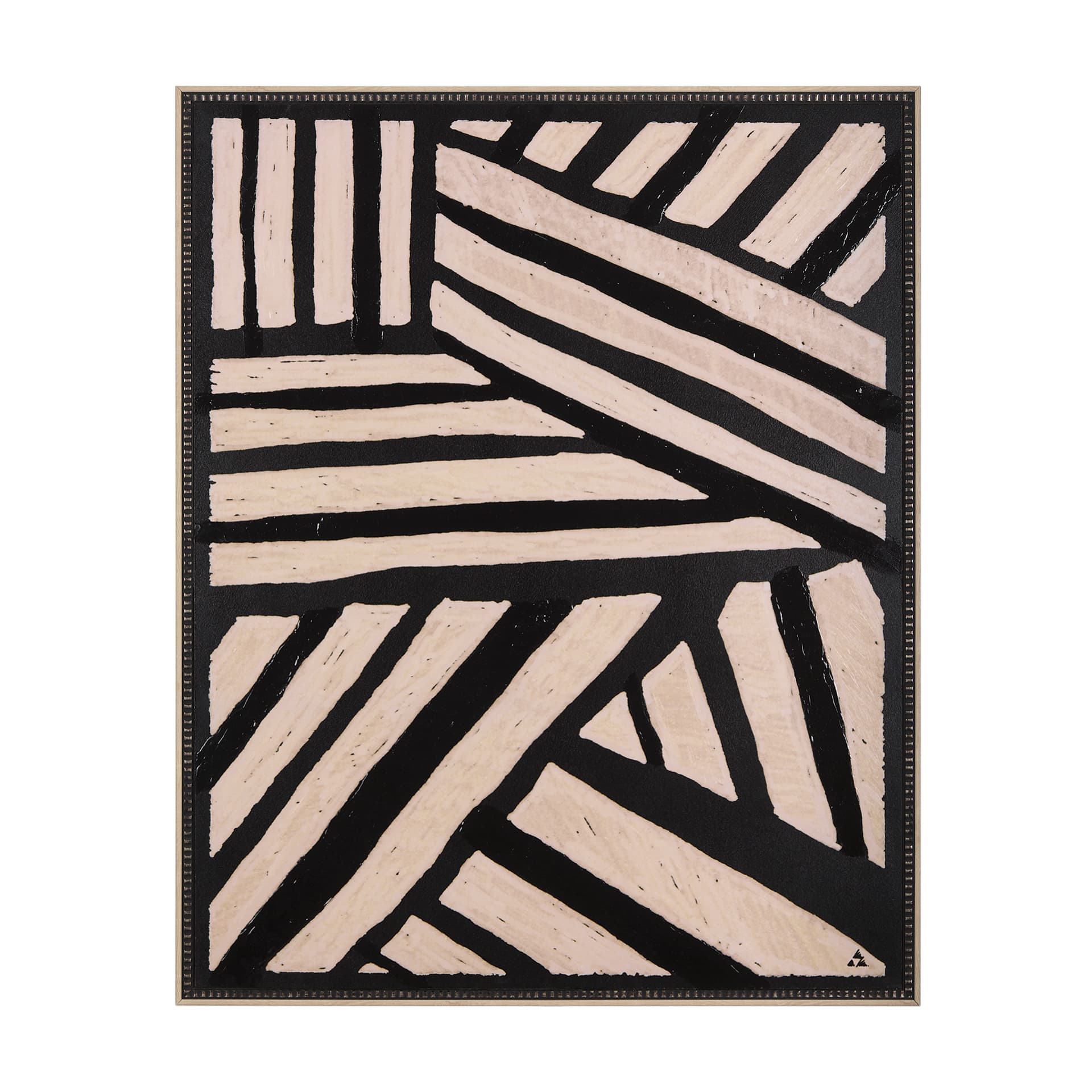 Clay Patern I by Mercana Studio a Hand Embellished Textured Framed Art Print — product photograph