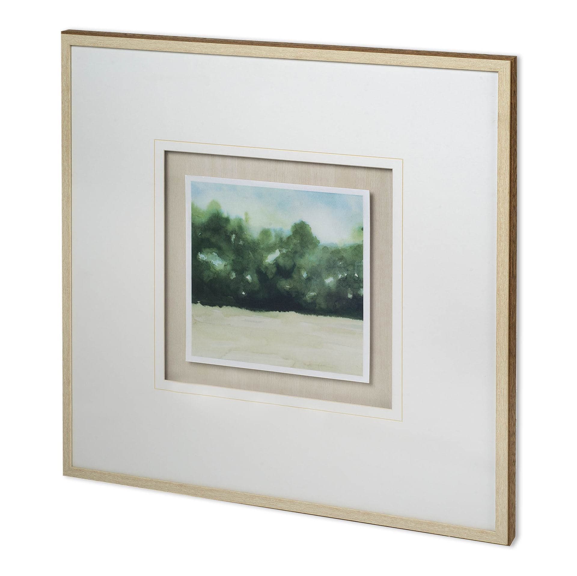 Loose Landscape I by Grace Popp a Hand Embellished Textured Framed Art Print Matted under Glass — product photograph