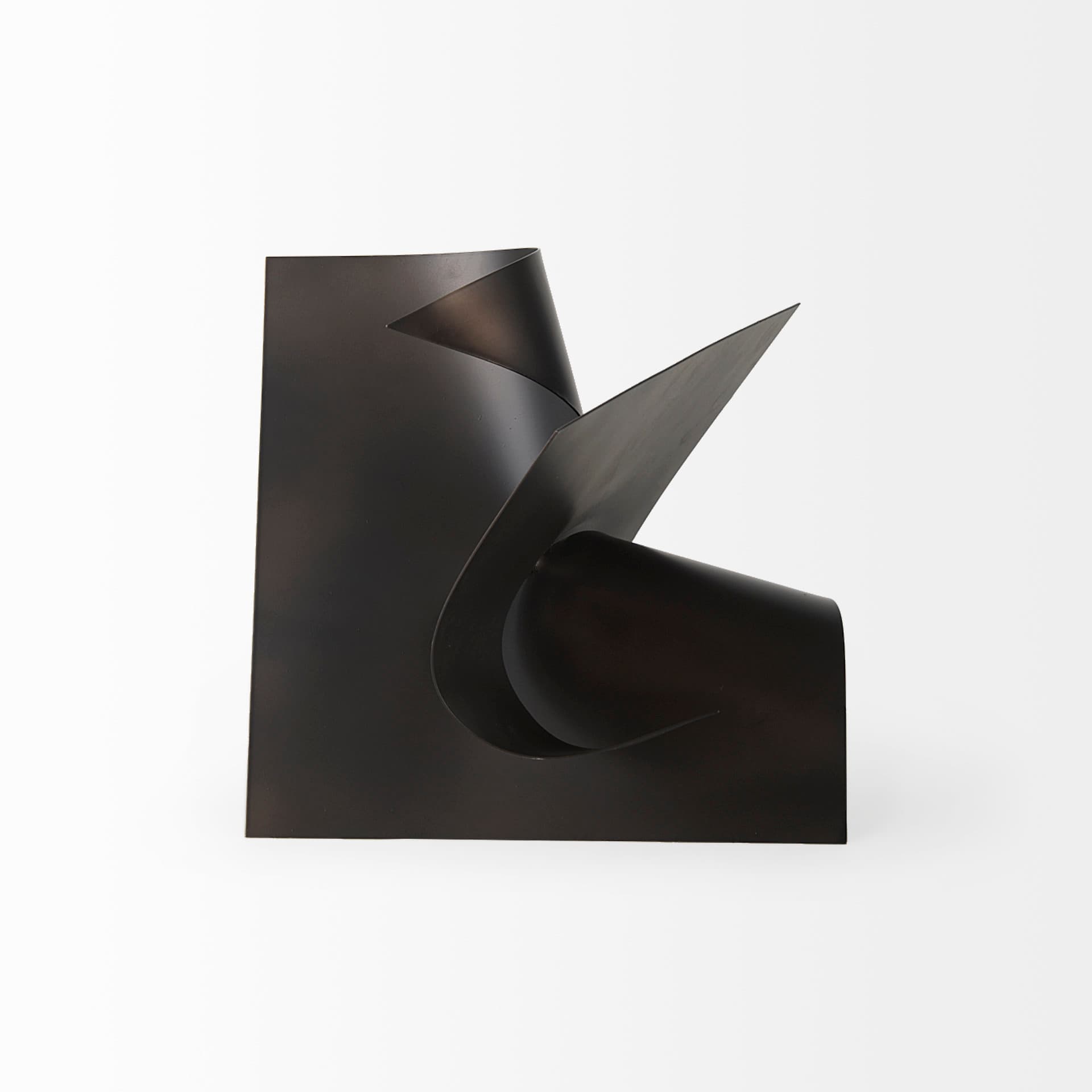 Francesca 11.8L x 11.8W x 11.8H Black Metal Sculptural Decorative Object — product photograph