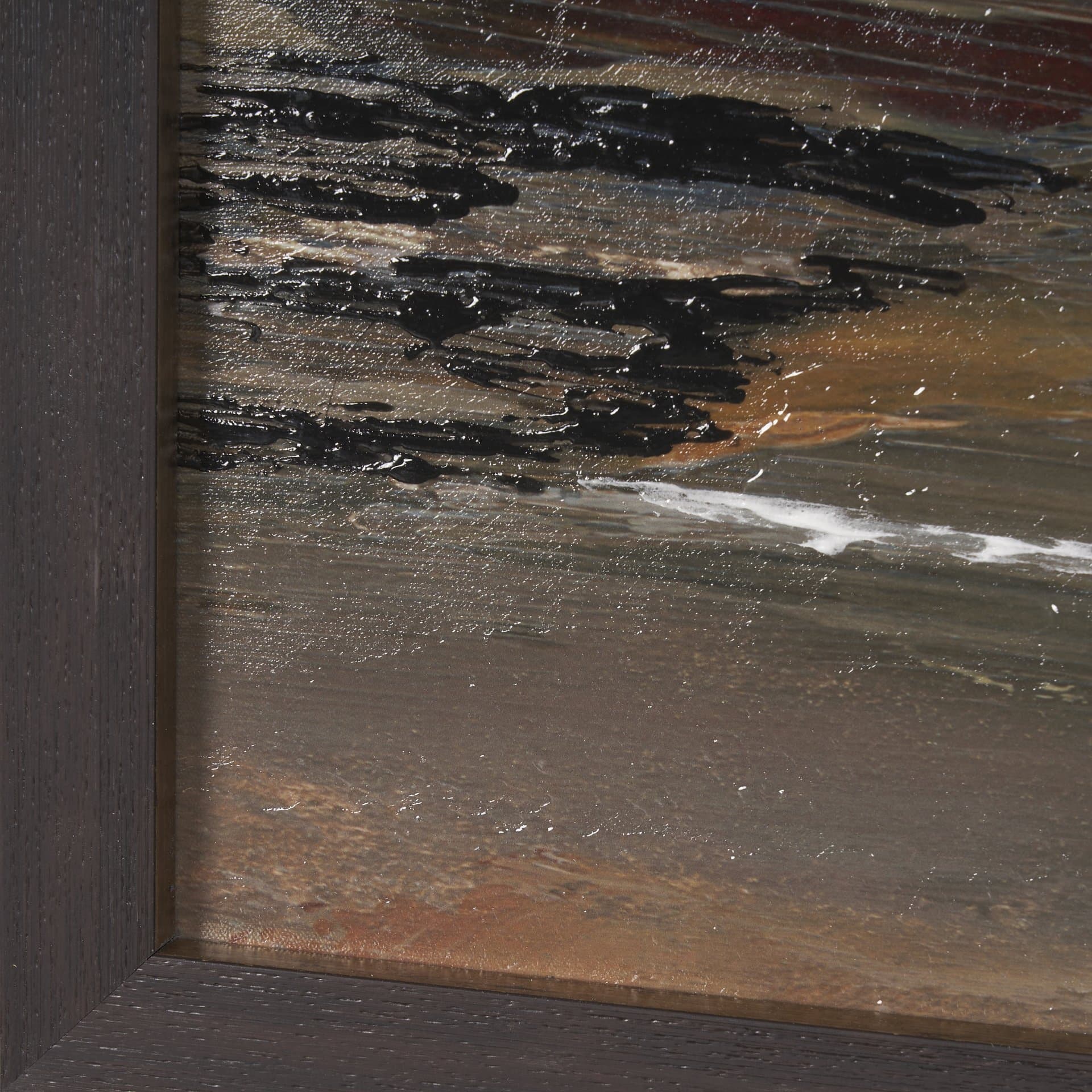 Grey Day I by Mercana Studio a Hand Embellished Textured Framed Canvas — product photograph