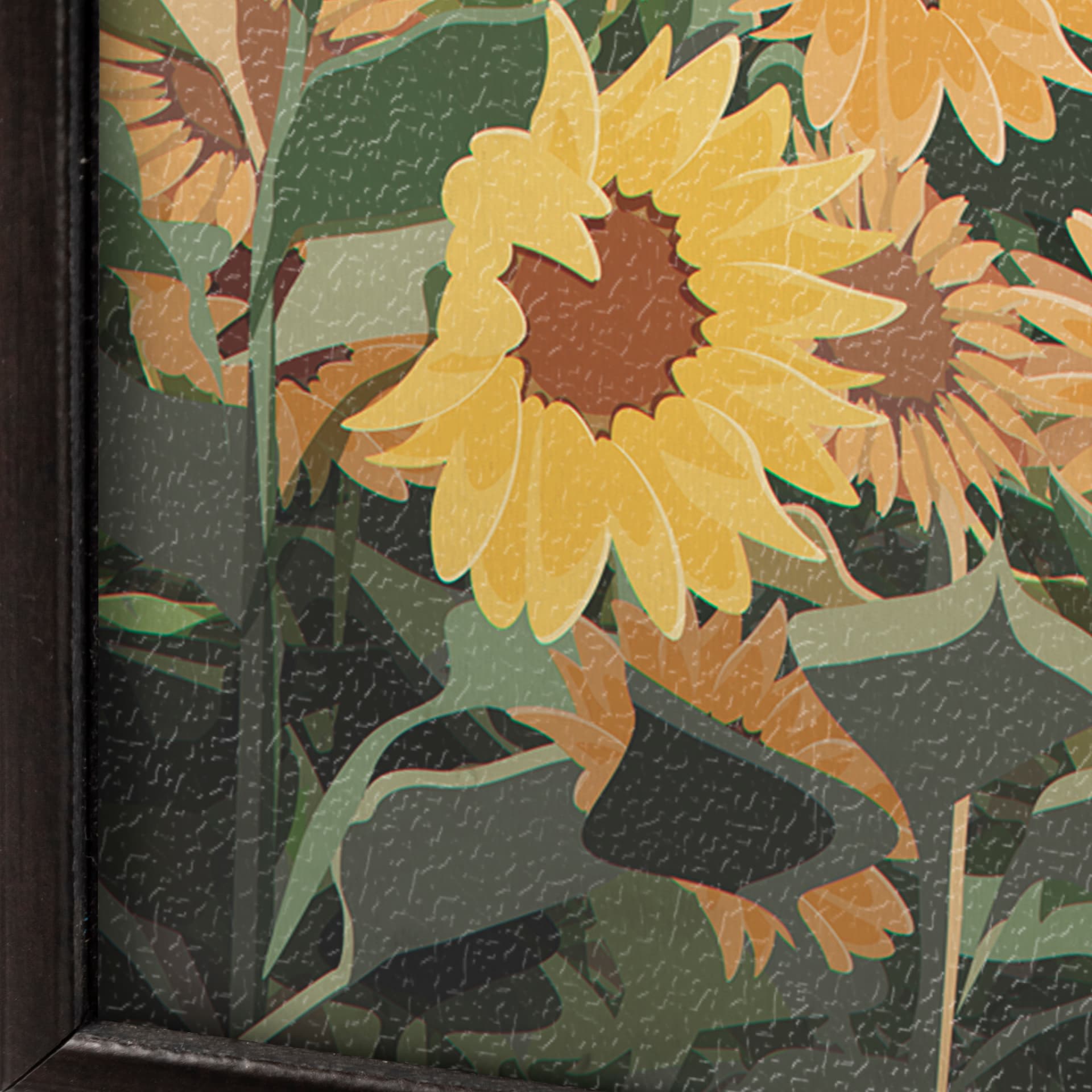Kansas Go USA (SM) by Mercana Studio a Hand Embellished Decograph Framed Art Print — product photograph