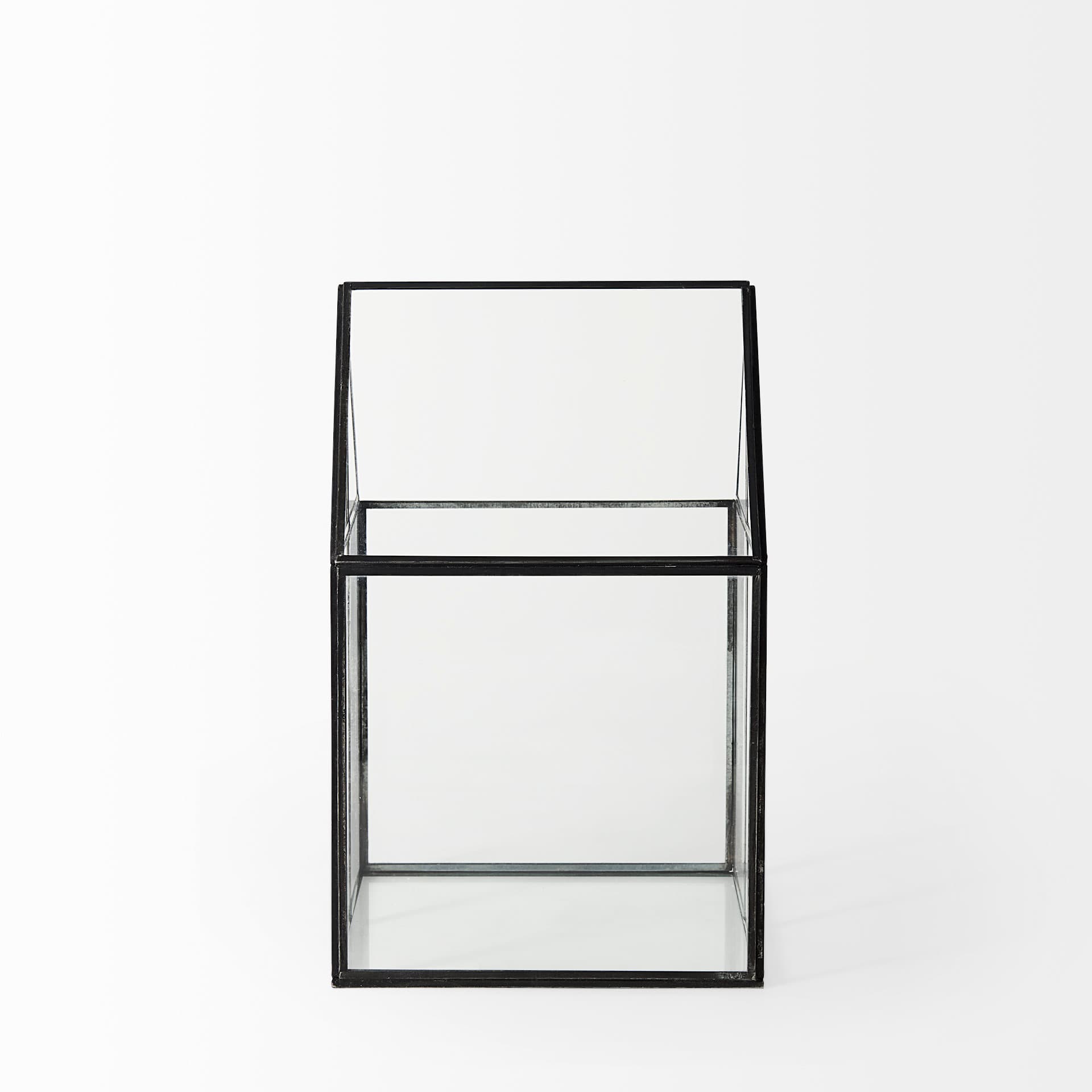 Sikes (Medium) 8L x 8W x 13H Hut Terrarium W/Glass Base — product photograph