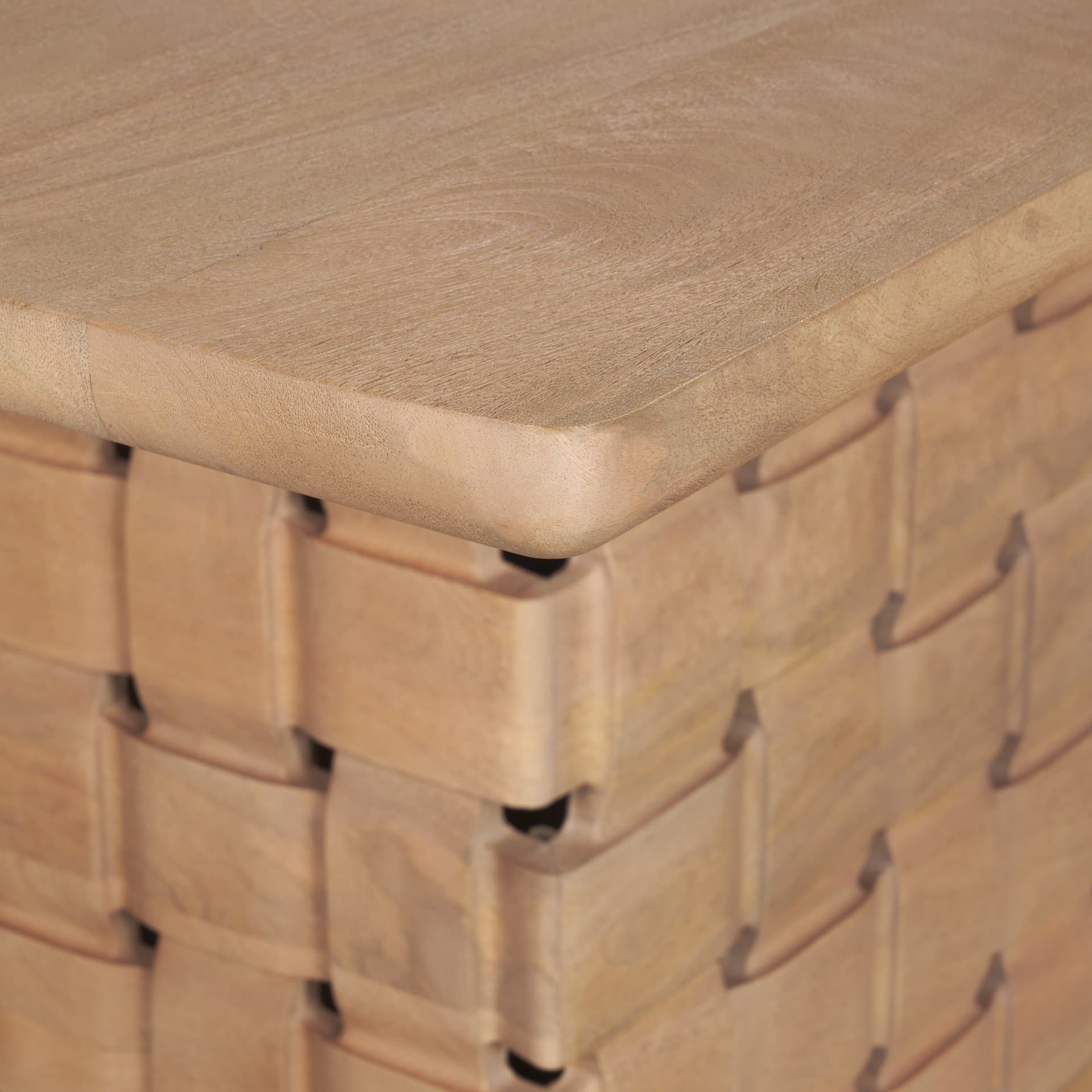 Trellyn 99"L x 44"W Rectangular Dining Table | Modern | Light Brown Wood | Seats 8 — product photograph