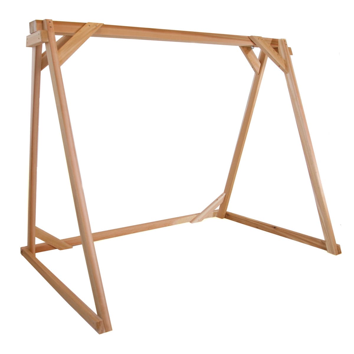 7.5 Ft A-Frame Cedar Garden Swing Stand — product photograph