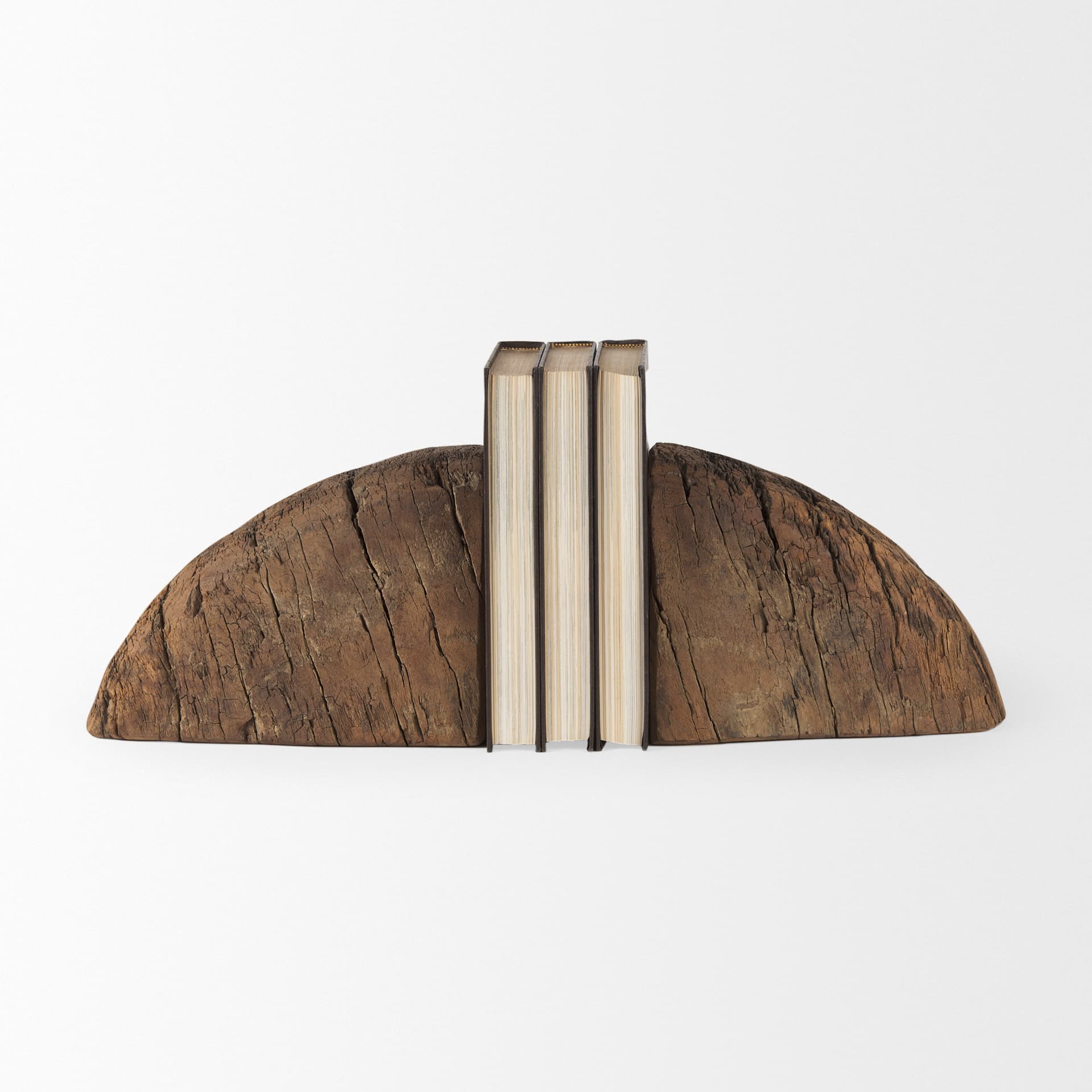 Incana Handmade Reclaimed Wooden Bookends — product photograph