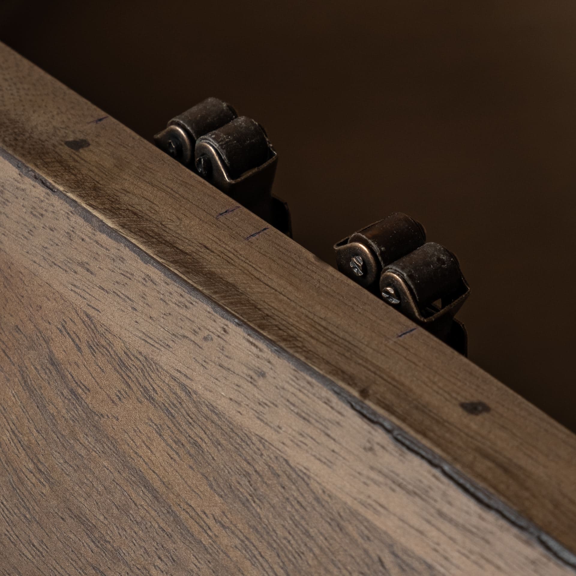 Arreto 48" Hexagonal Hinged Solid Wood Top and Base Coffee Table — product photograph