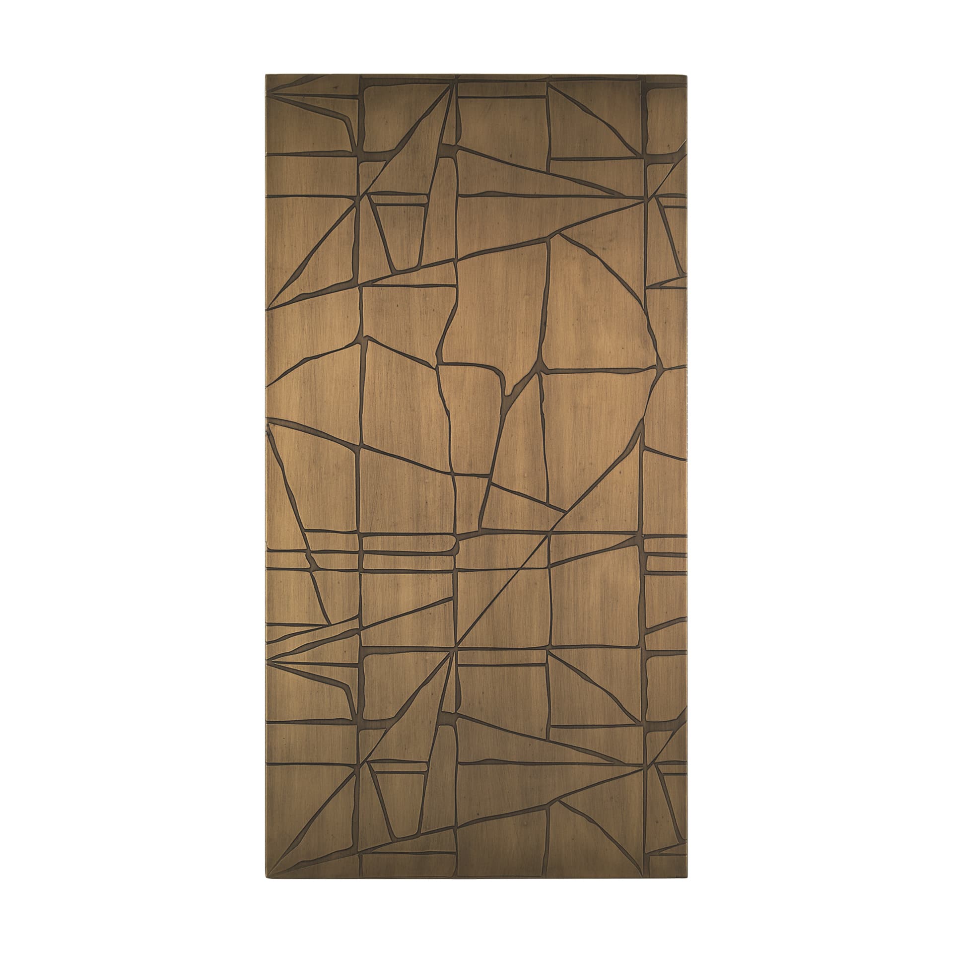 Roho Painted Gold Metal Wall Art — product photograph