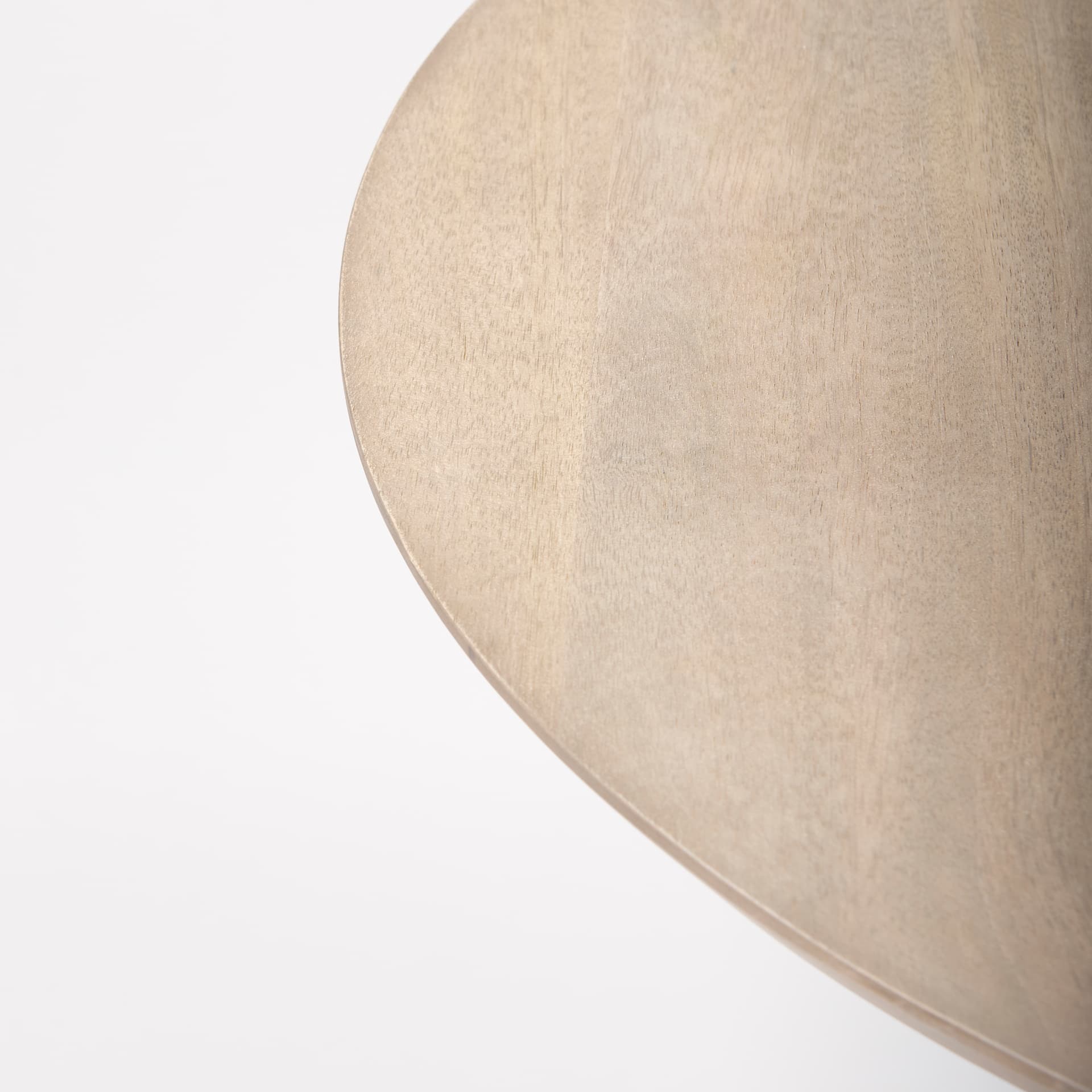Maxwell 32" Round Pedestal Dining Table | Modern | Light Wood & Gold Metal/Light Wood | Seats 2 — product photograph