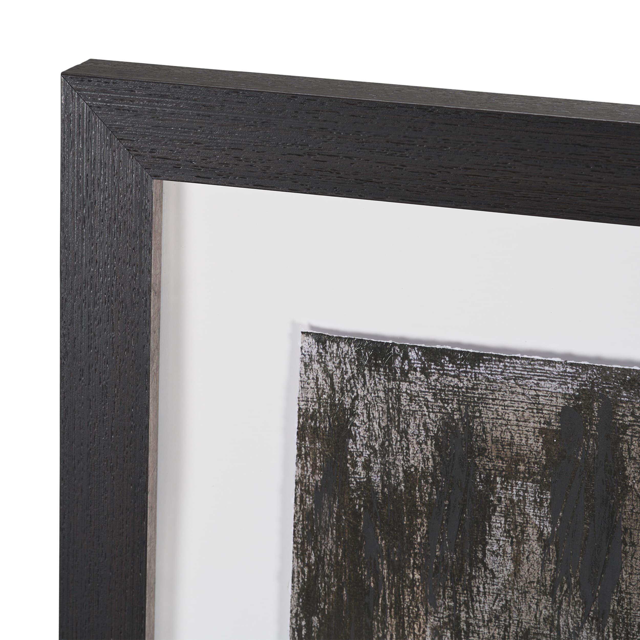 Fault Geometry II by Mercana Studio Hand-Embellished Textured Framed Artwork Matted under Glass — product photograph