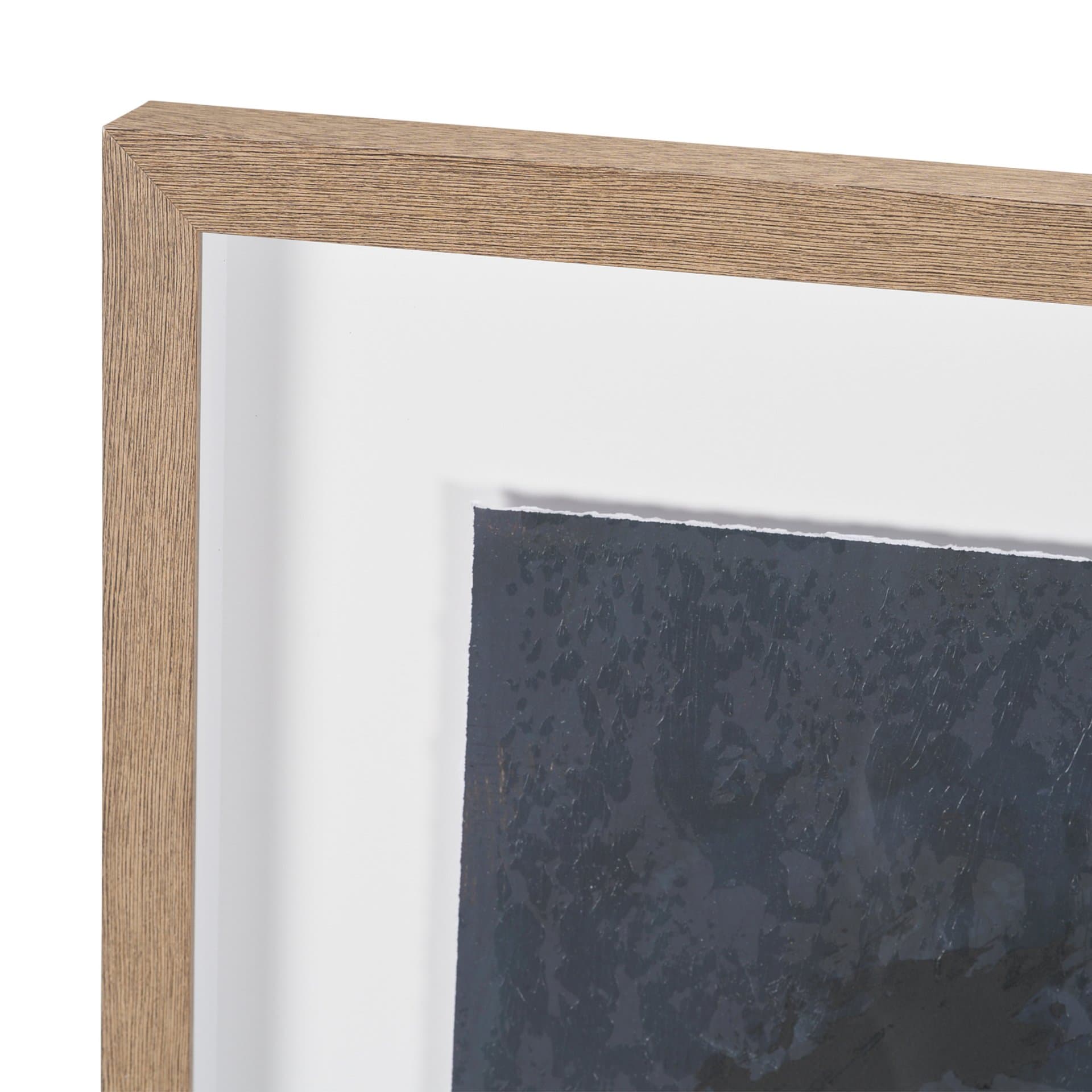 Mental Crossfire III by Mercana Studio Hand-Embellished Textured Framed Artwork Matted under Glass — product photograph