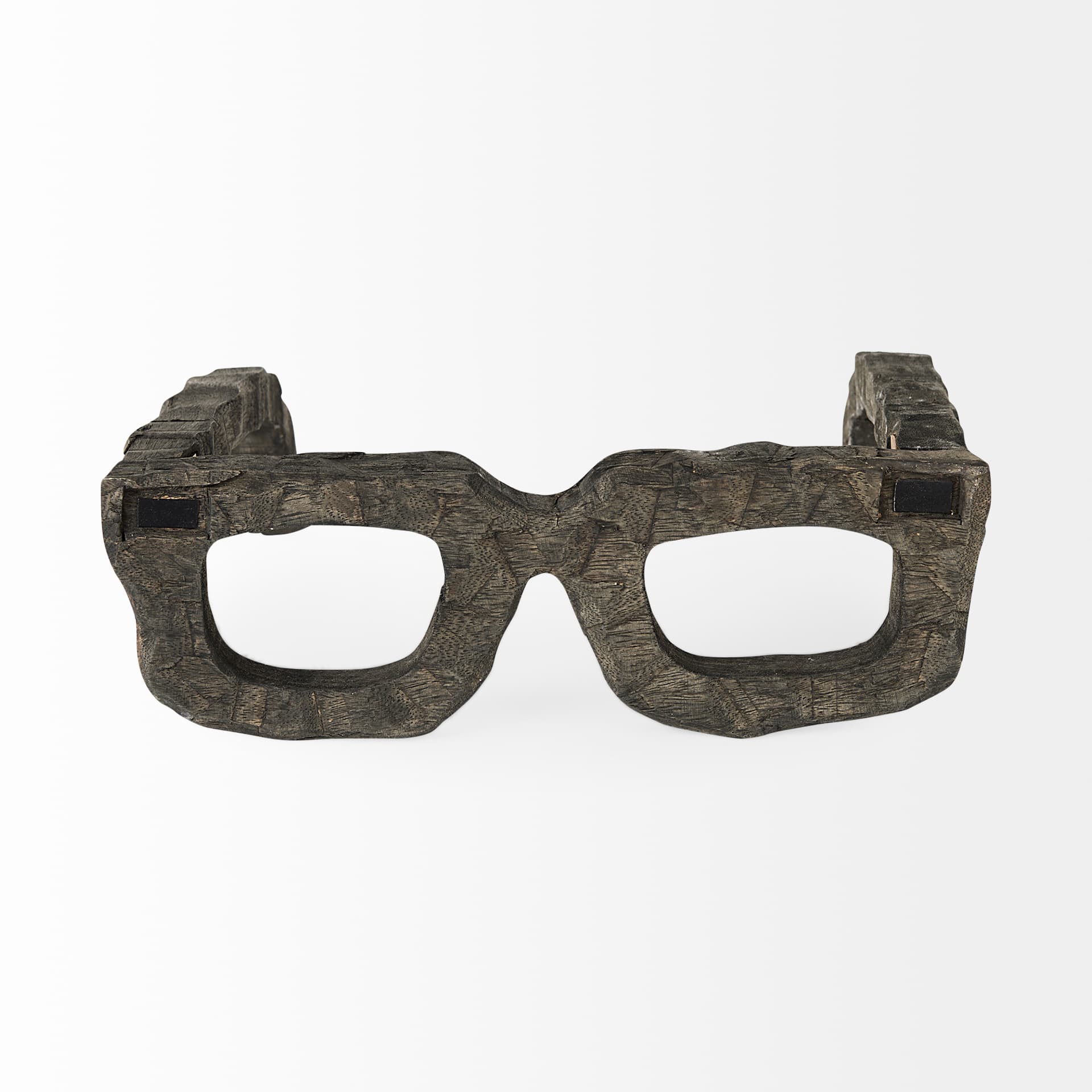 Elliot 13L x 14W Brown Wooden Eyeglasses — product photograph