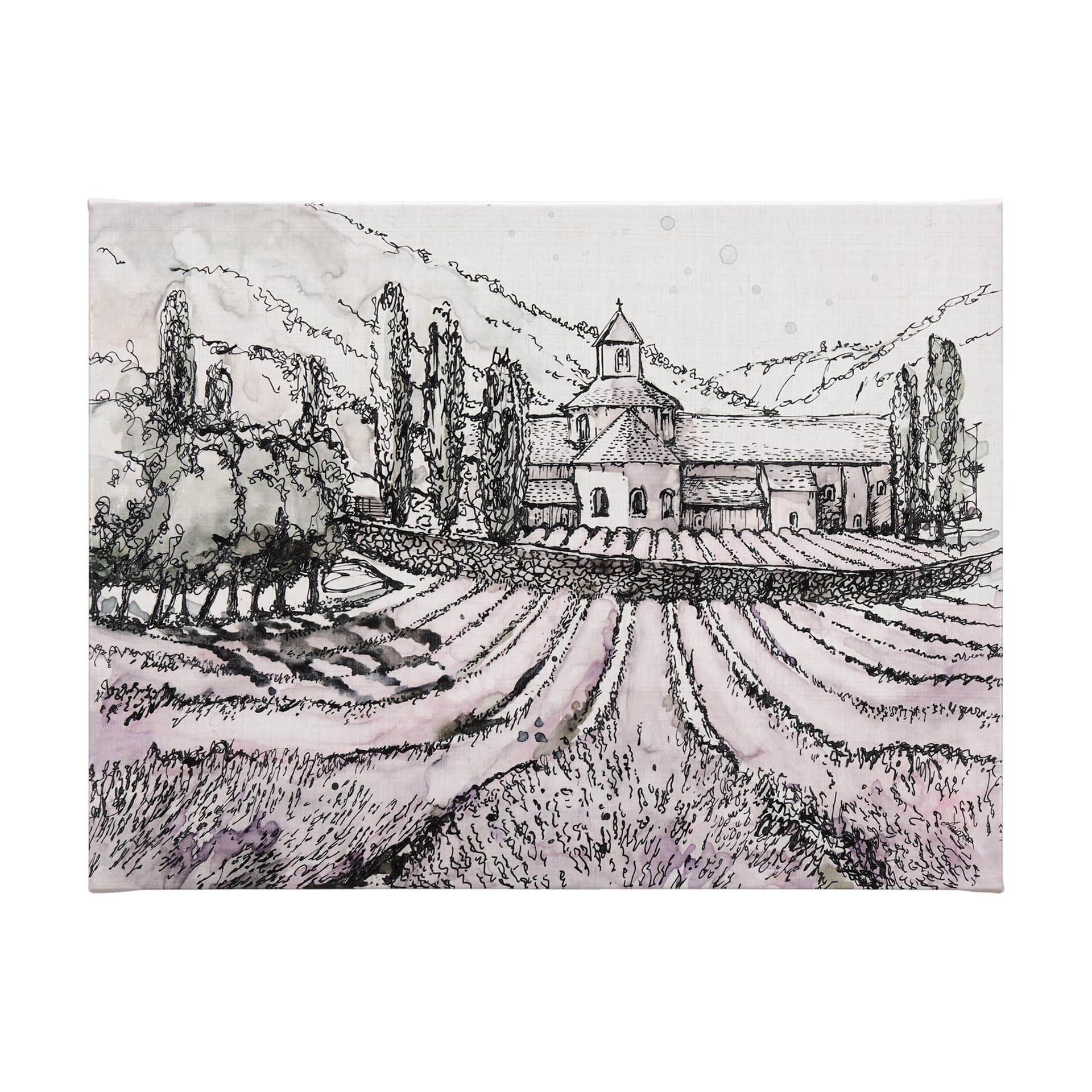 Travel memories II by Mercana Studio a Hand Embellished Textured Canvas — product photograph