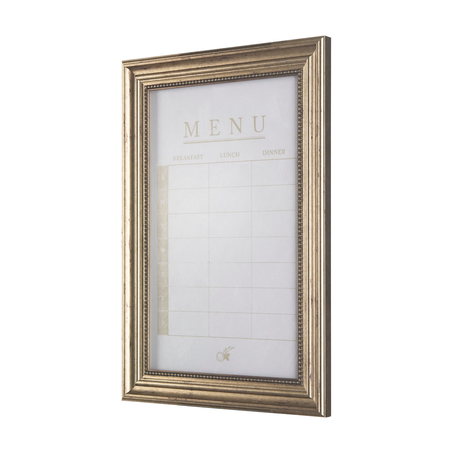 MENU I by Mercana Studio a Hand Embellished Textured Framed Art Print Matted under Glass — product photograph