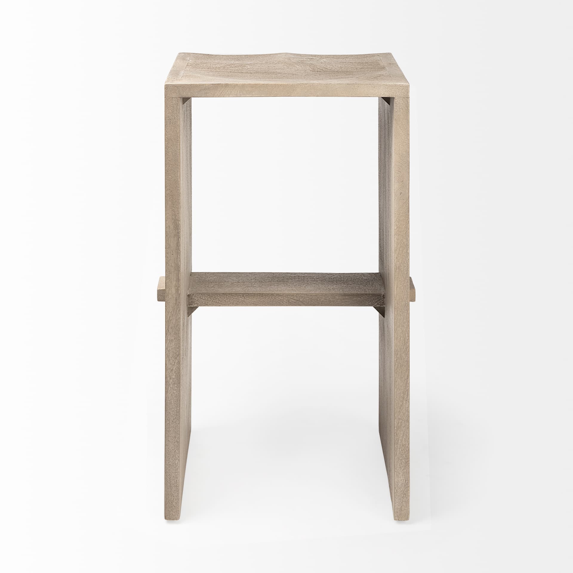 Aida Backless 30in Seat Bar Stool | Light Gray — product photograph