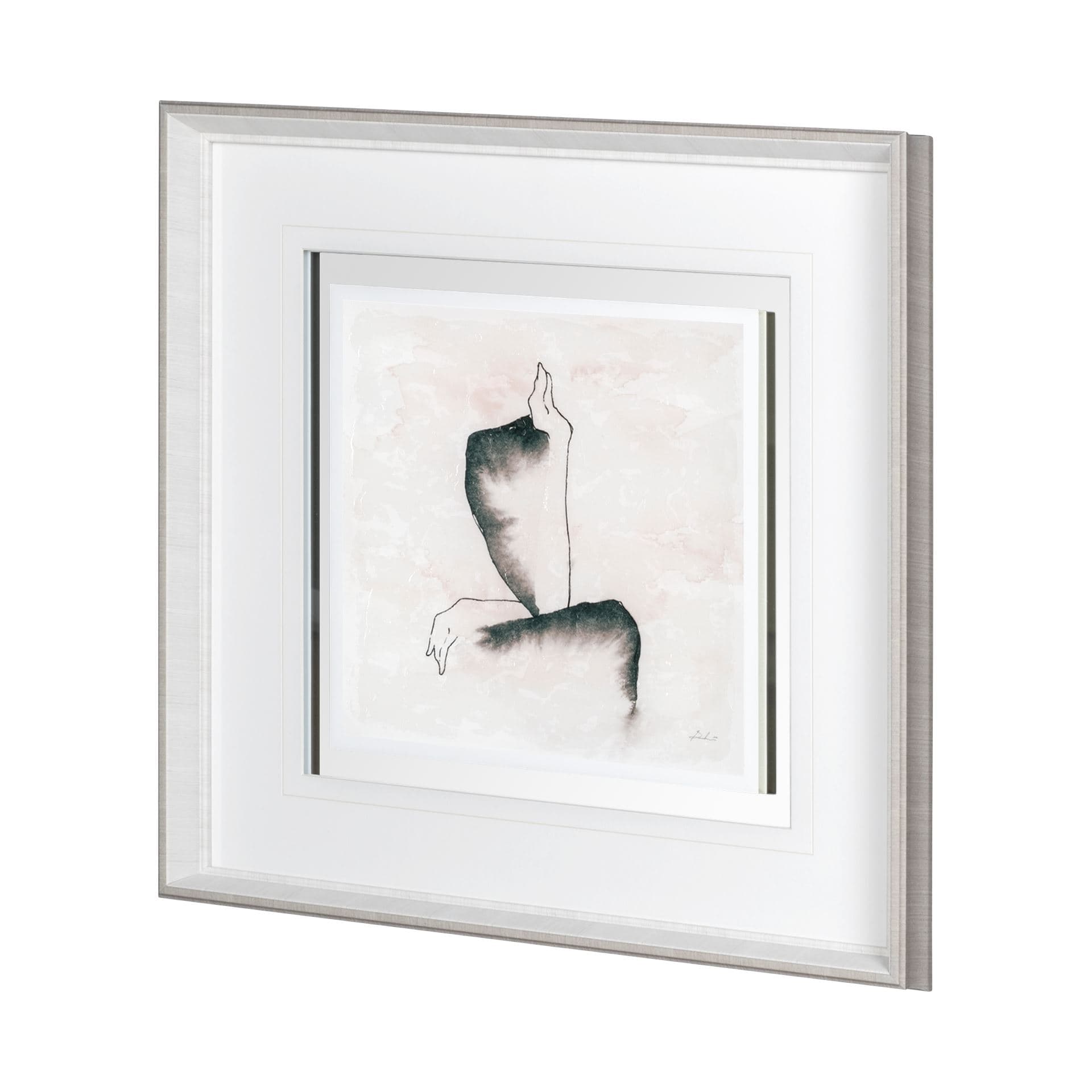 Andromedae Light I by Melody D a Hand Embellished Textured Framed Art Print Matted under Glass — product photograph