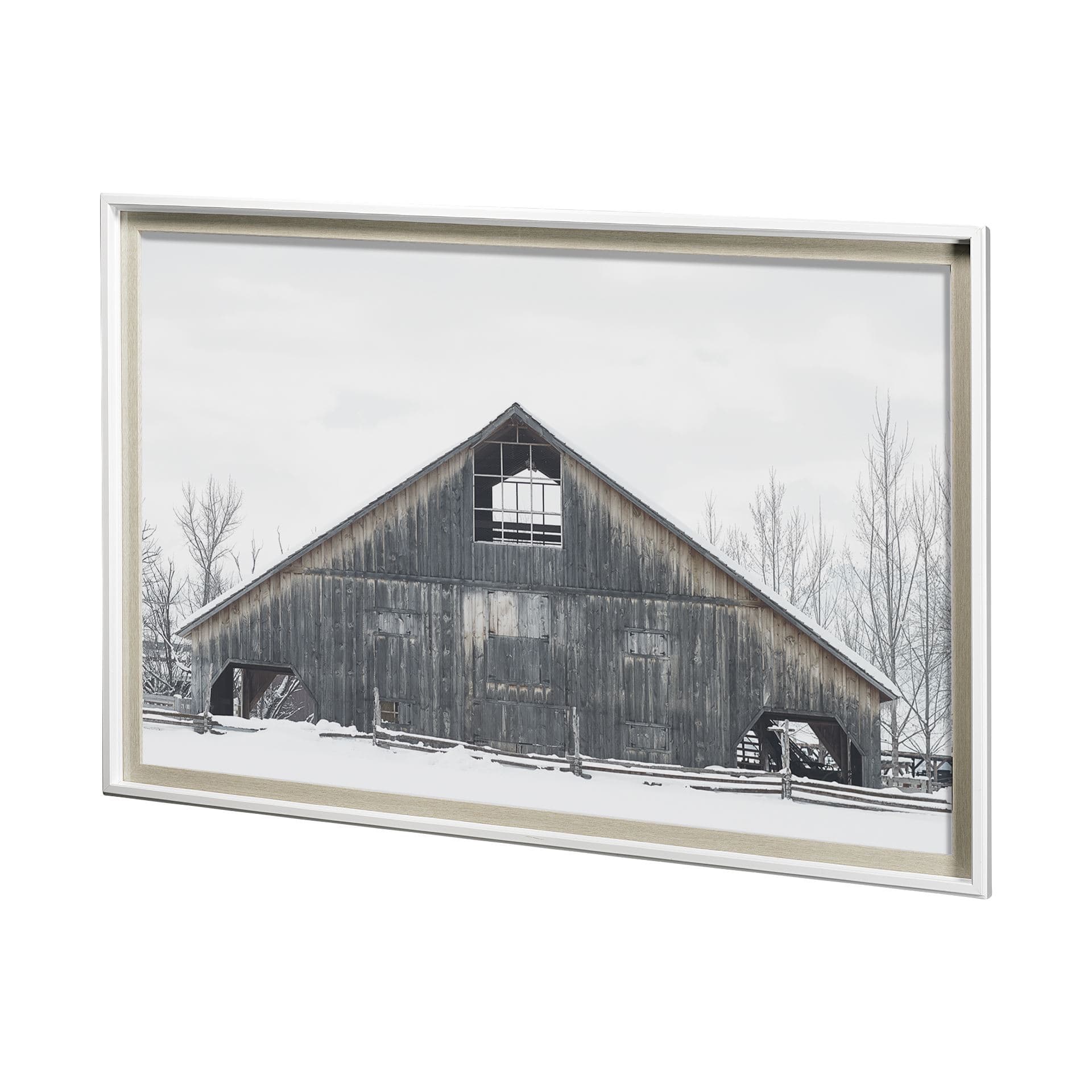 AWHC Barn 2 by Chris Dunker a Framed Photo Art Print Matted under Glass — product photograph
