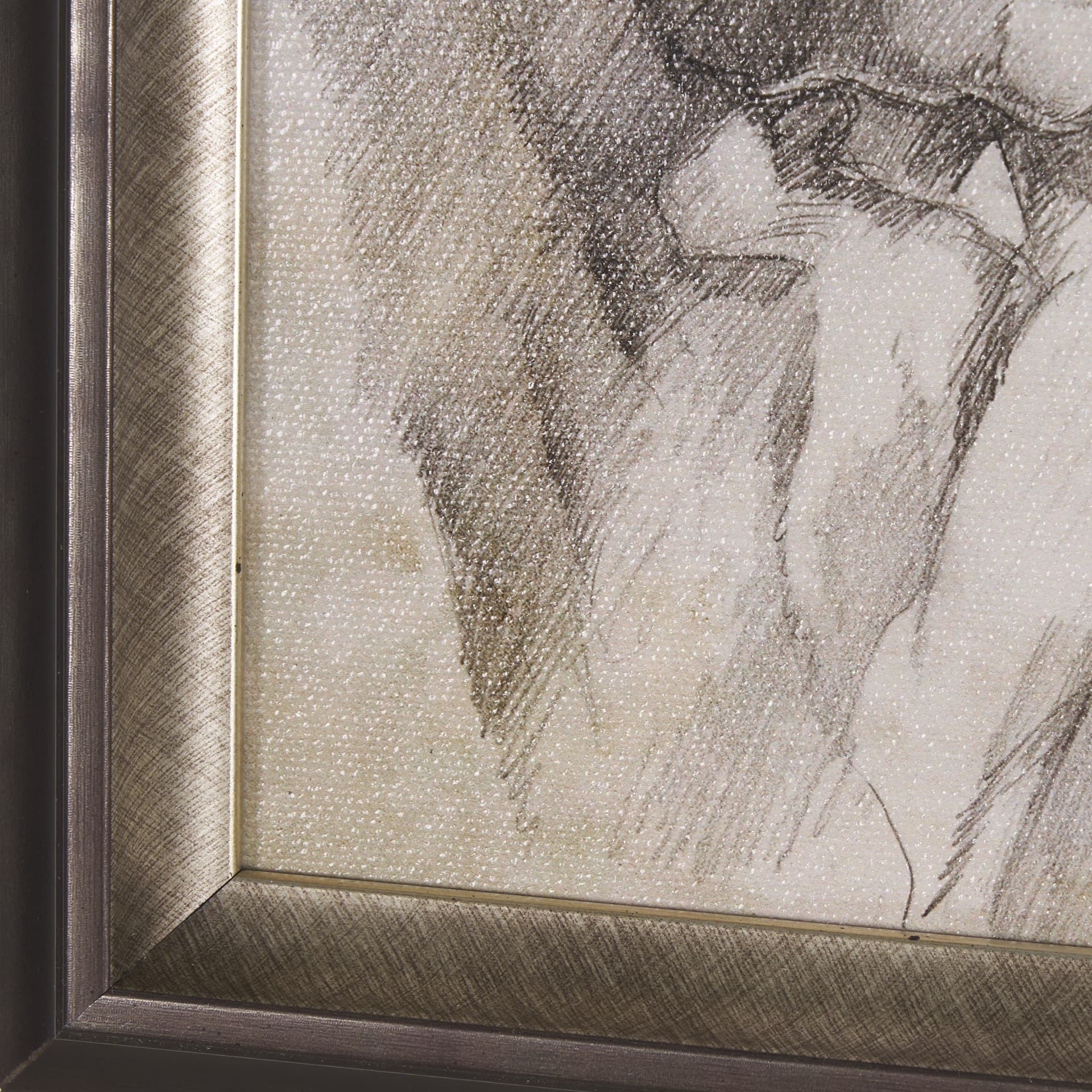 Old West Collection I ( Farm view) by Mercana Studio a Hand Embellished Textured Framed Art Print — product photograph