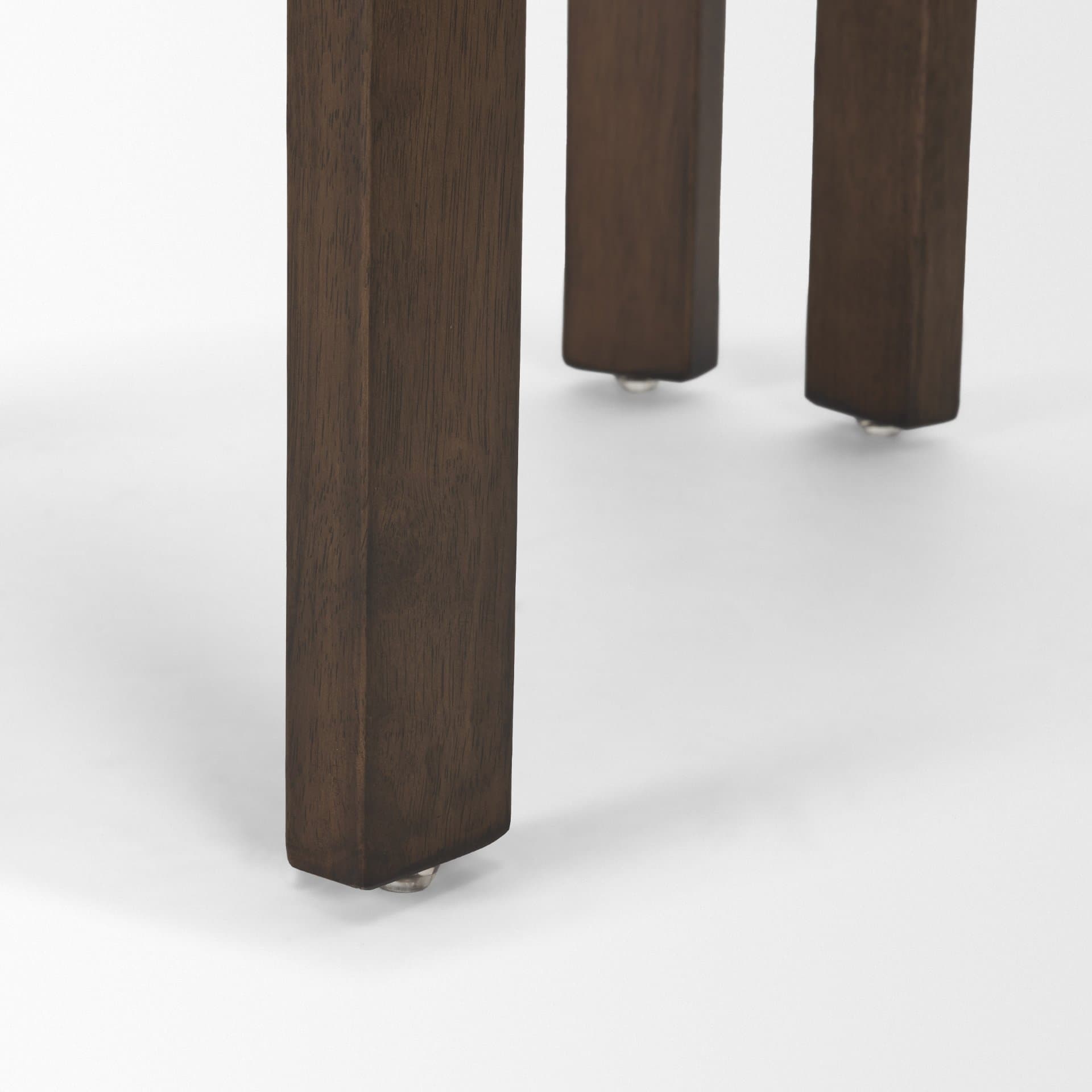 Soho Open Back Dining Side Chair | Cream Chenille w/ Dark Brown Wood — product photograph