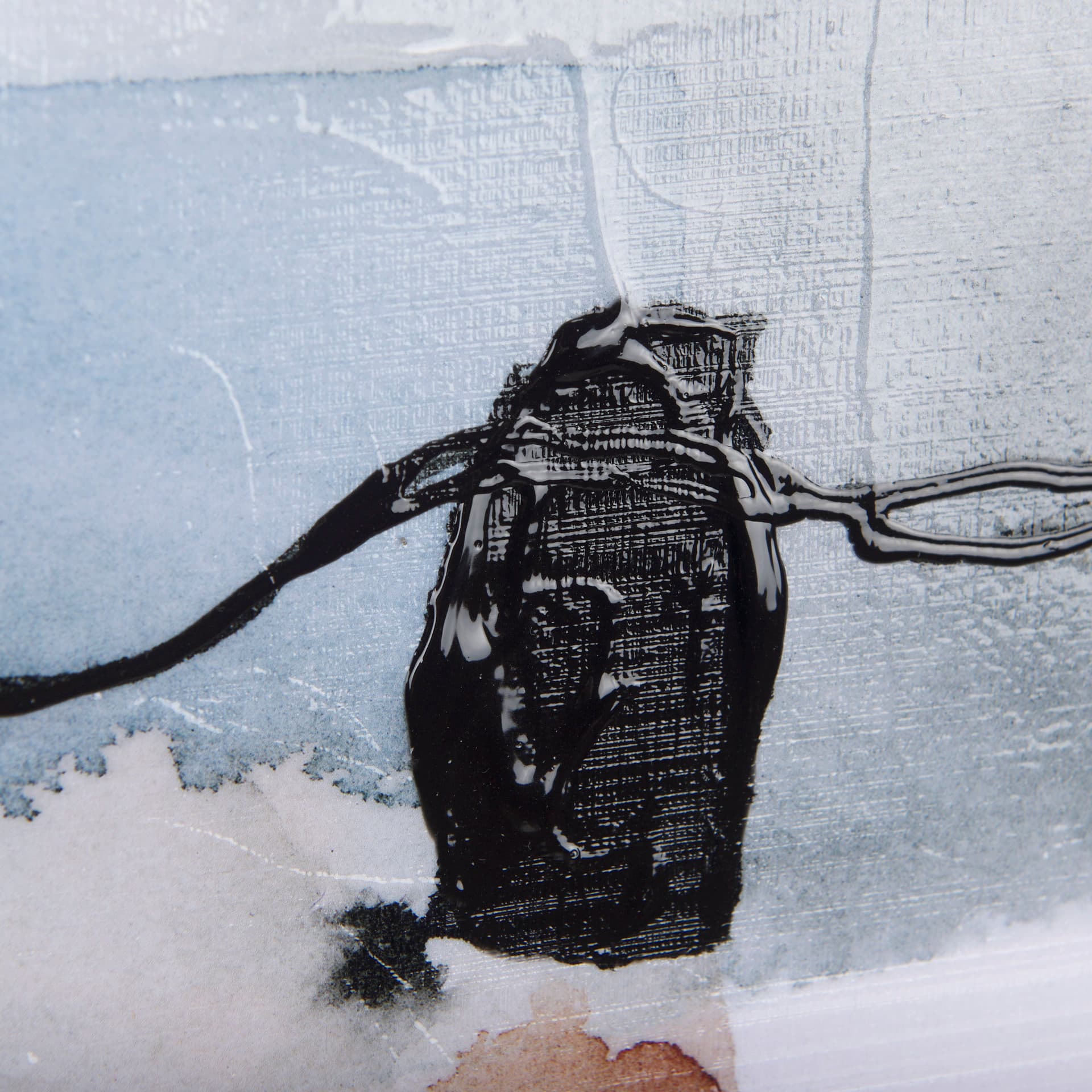 A Cloudy Afternoon IV by Mercana Studio a Hand Embellished Textured Framed Art Print — product photograph
