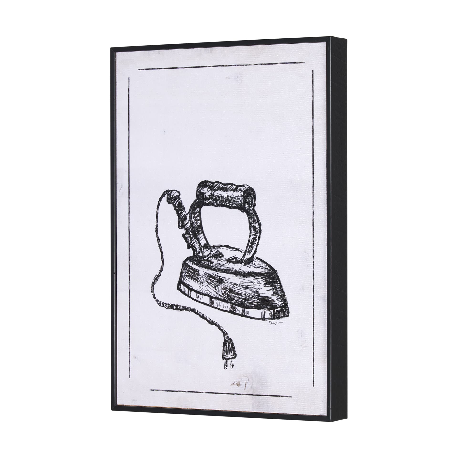 Vintage Iron I by Mercana Studio a Hand Embellished Textured Framed Art Print — product photograph