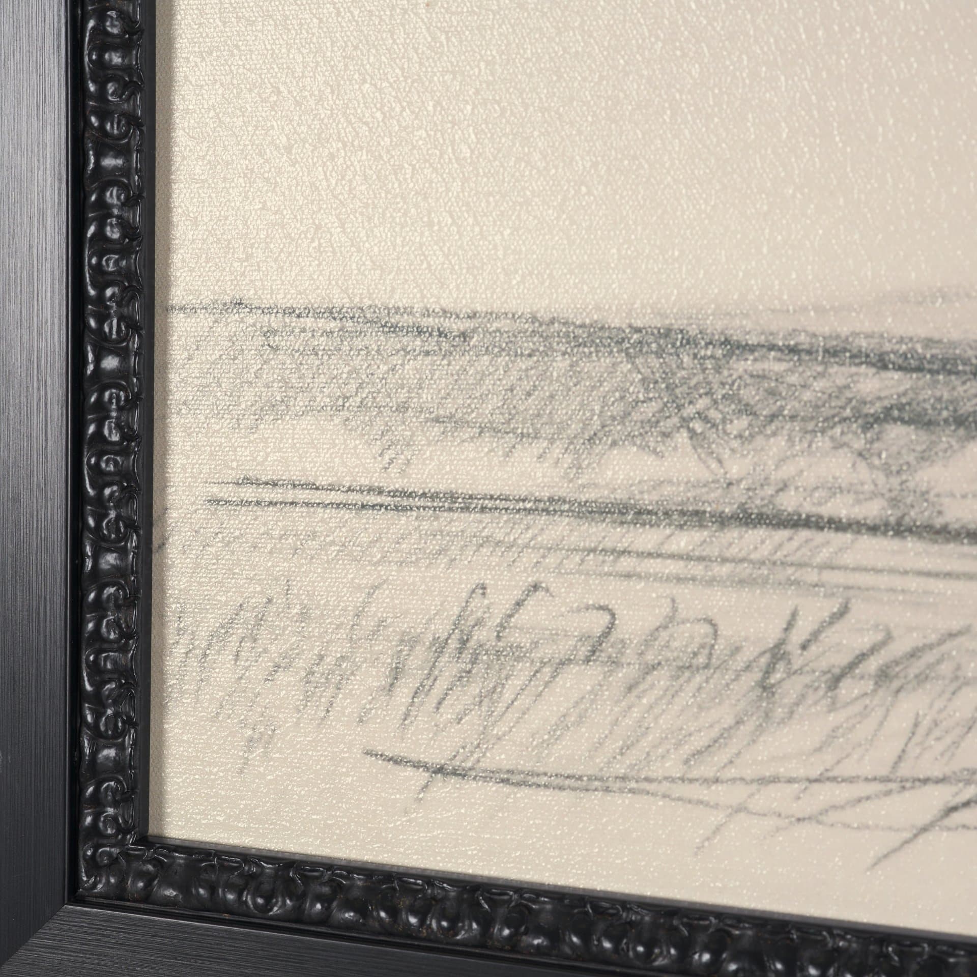 Landscape in Graphite No.2 by Mercana Studio Textured Framed Artwork Matted — product photograph