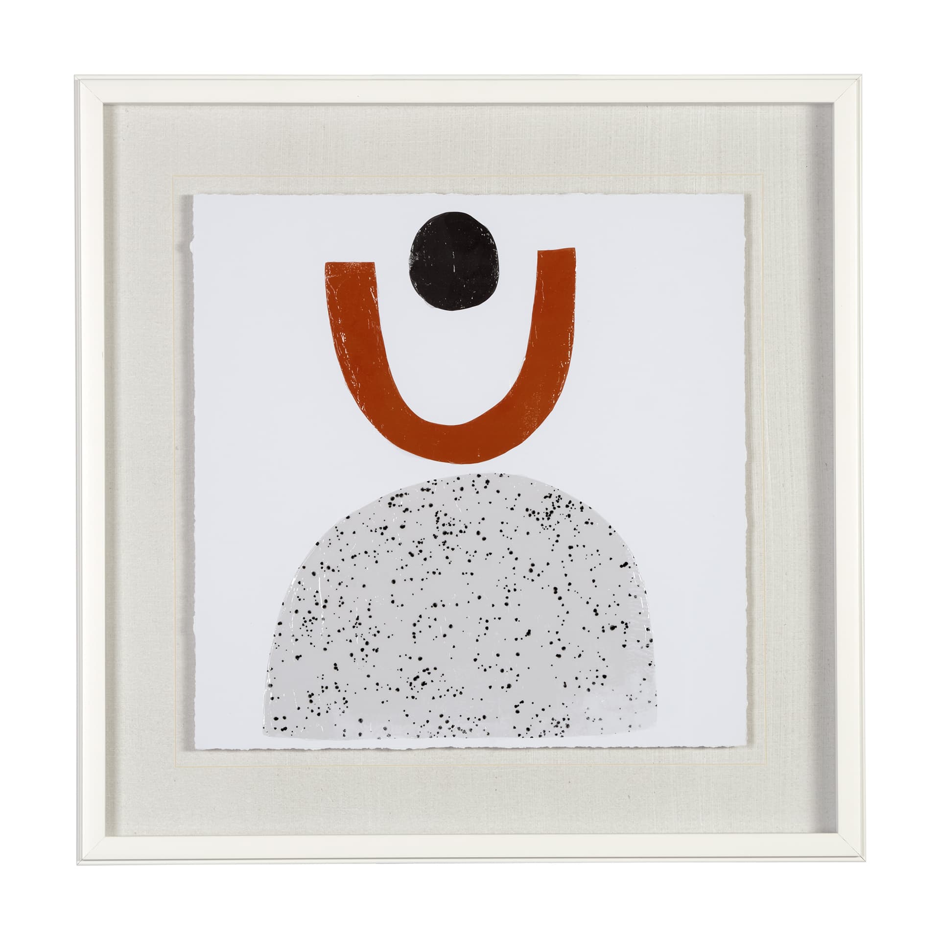 Tota I by Victoria Borges a Hand Embellished Textured Framed Art Print Matted under Glass — product photograph