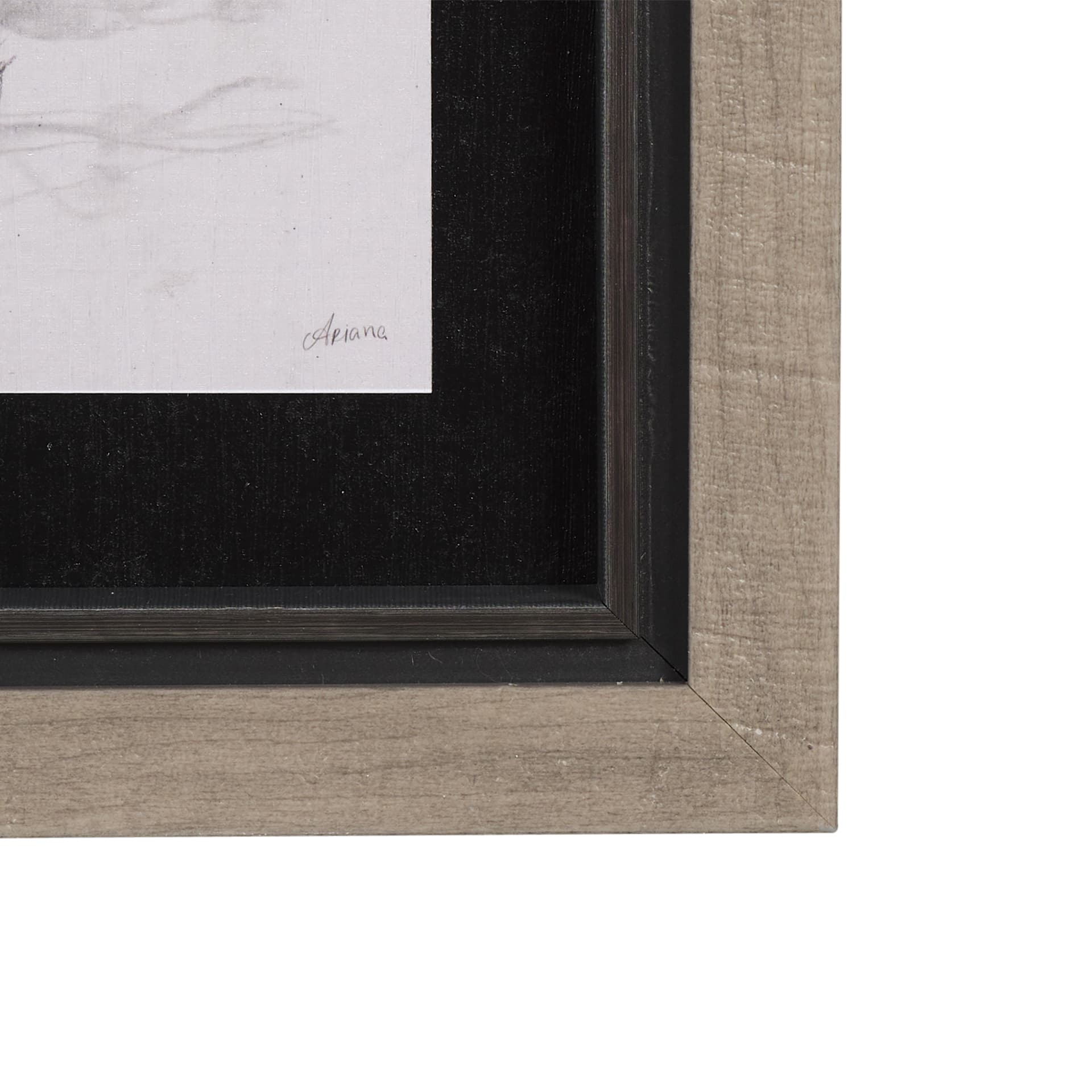 Countryside Sketches II by Ariana a Hand Embellished Textured Framed Art Print — product photograph
