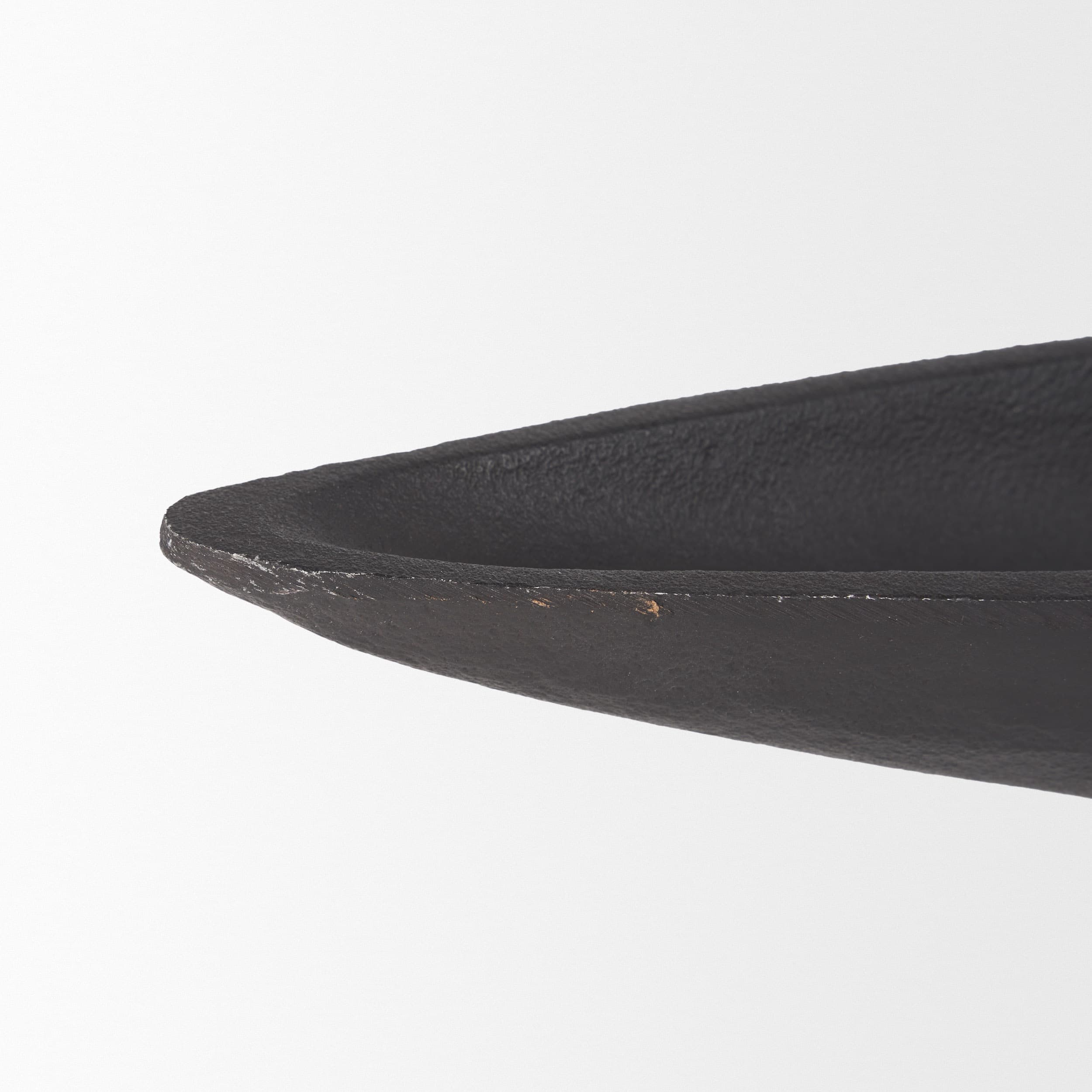Piero Small Matte Black Metal Decorative Bowl — product photograph
