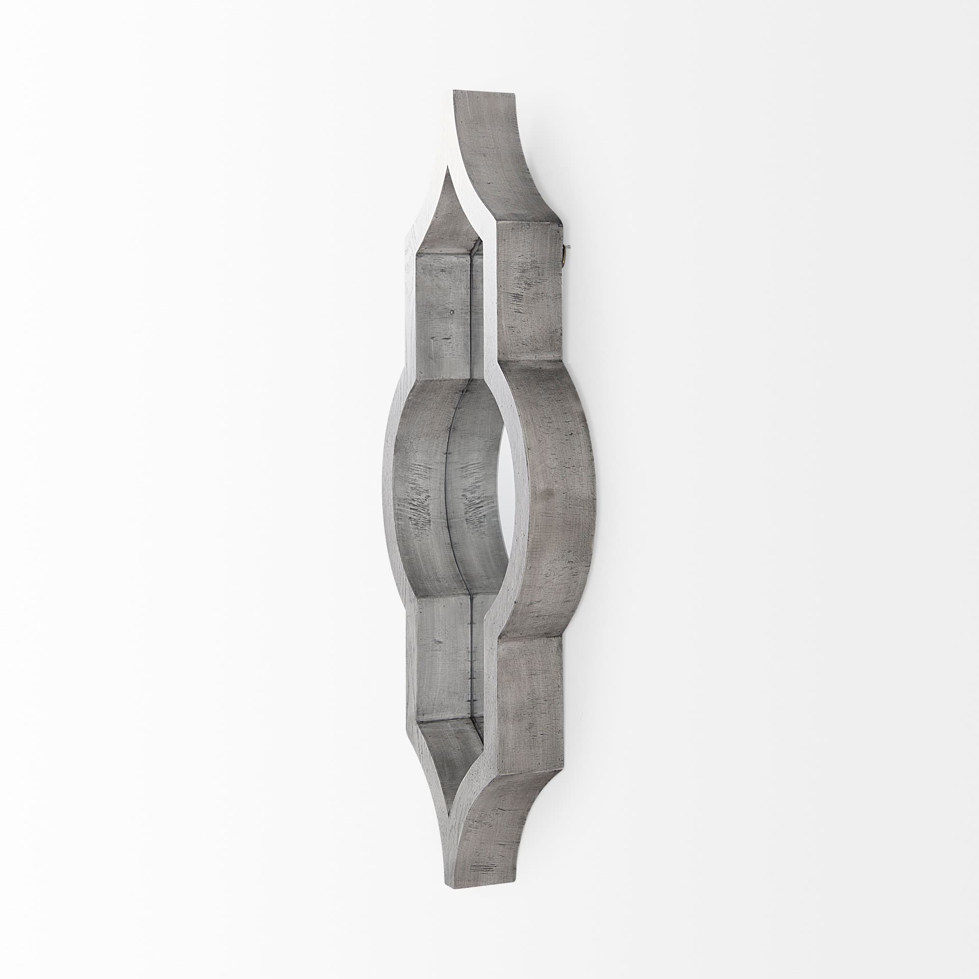 Tamanar 15.0 x 3.0 x 34.1 Gray Wood Frame Wall Mirror — product photograph