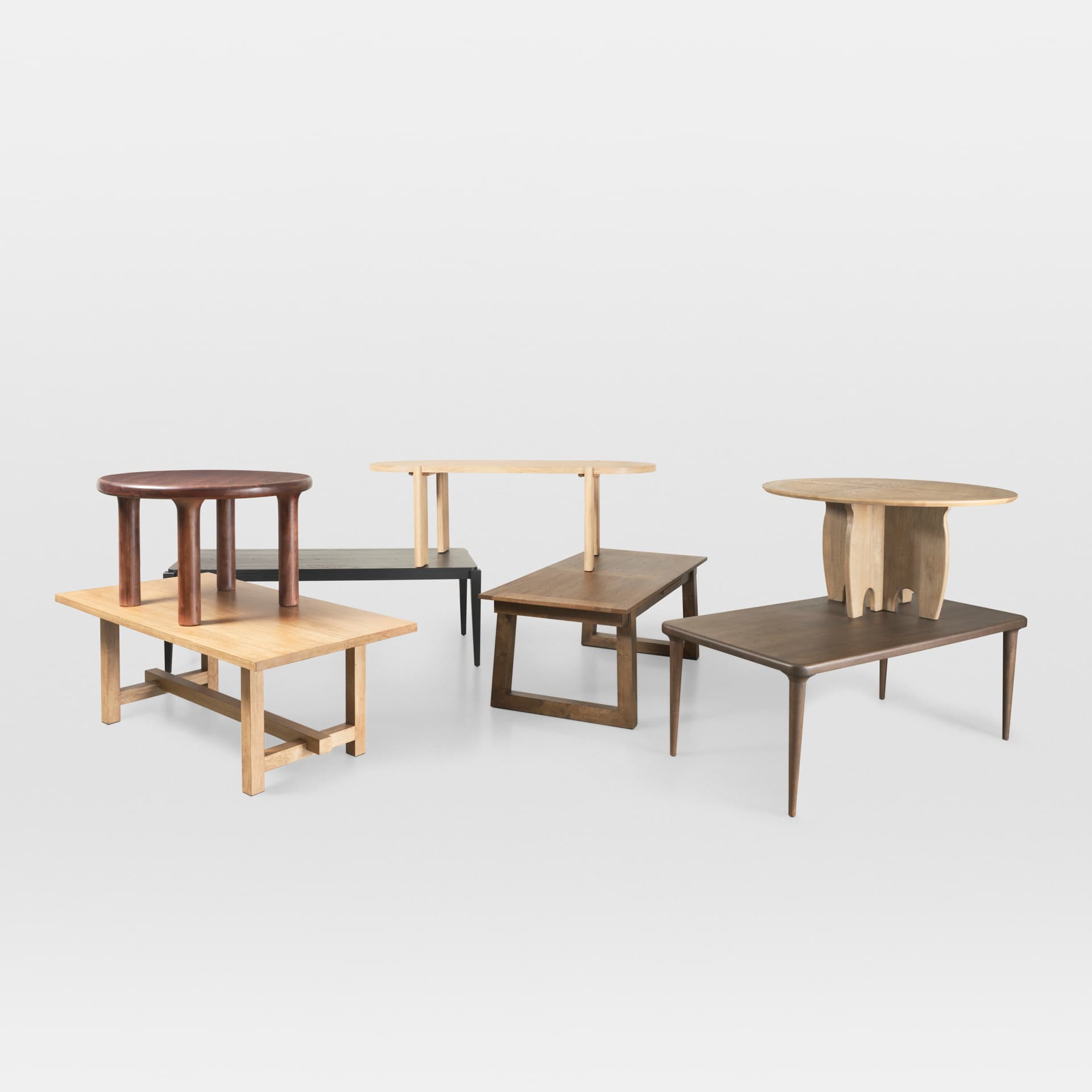 Suke 84"L x 42"W Rectangular Trestle Dining Table | Natural Wood | Seats 8 — product photograph
