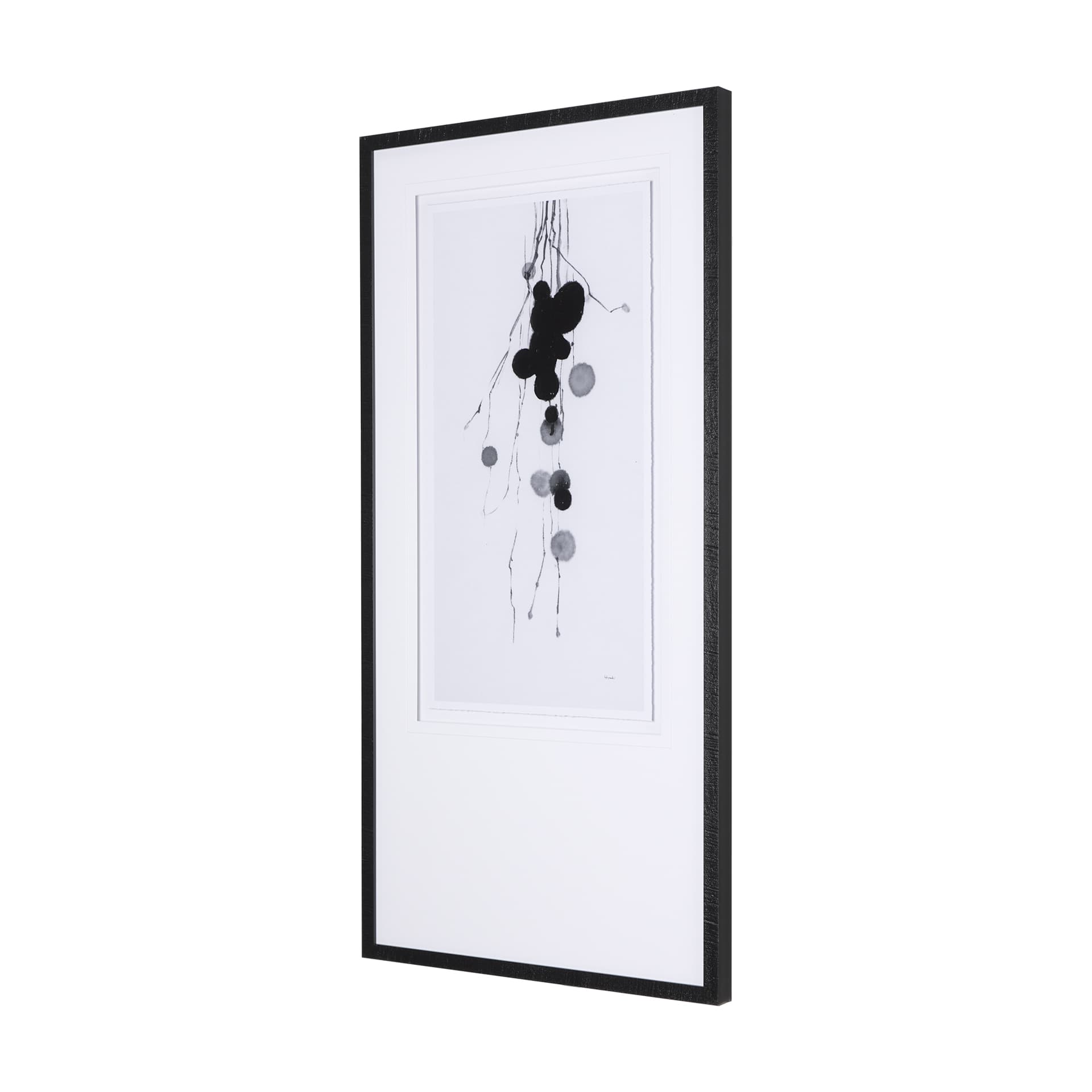 Winterberries II by Mercana Studio a Hand Embellished Textured Framed Art Print Matted under Glass — product photograph