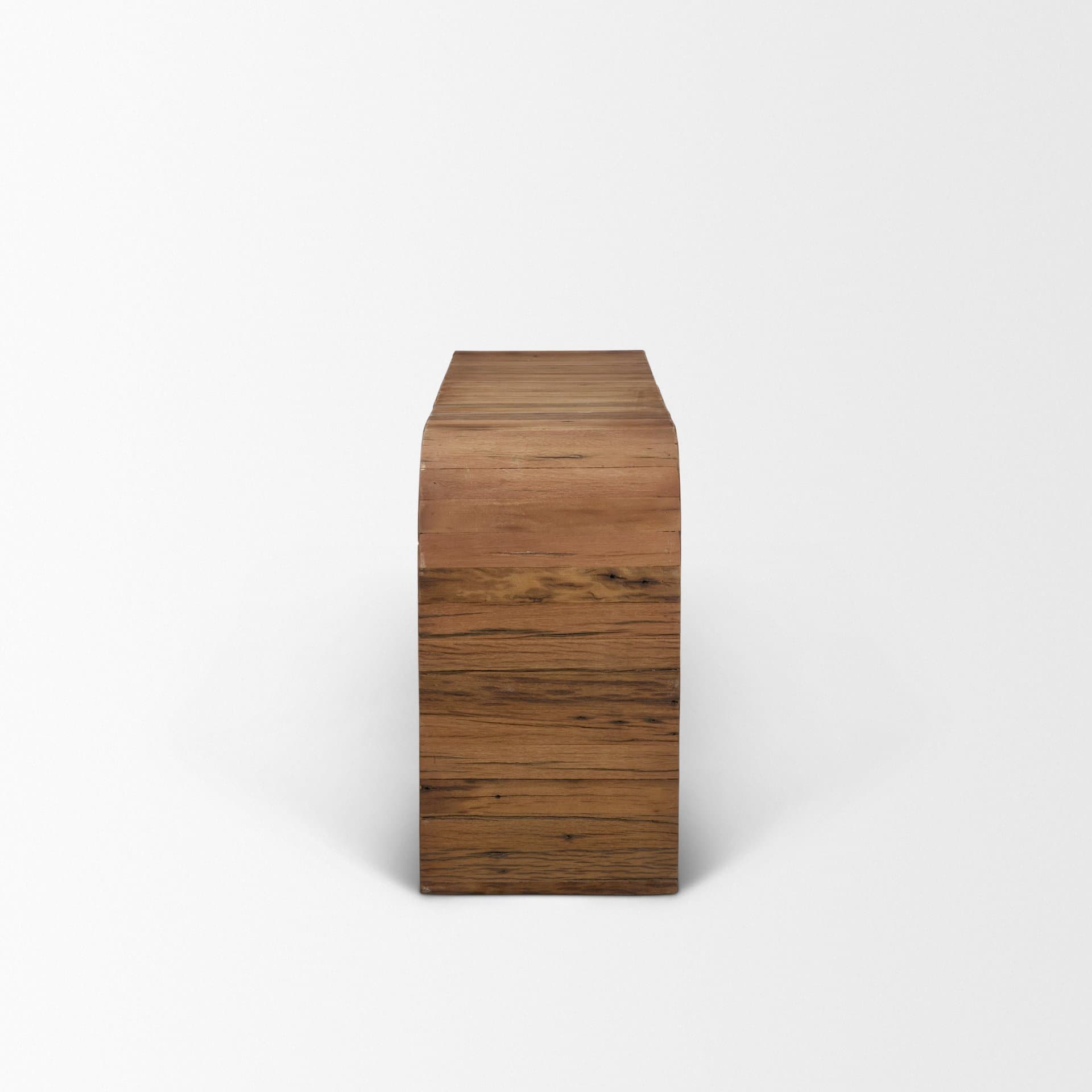 Denton Medium Brown Relcaimed Wood Console Table — product photograph
