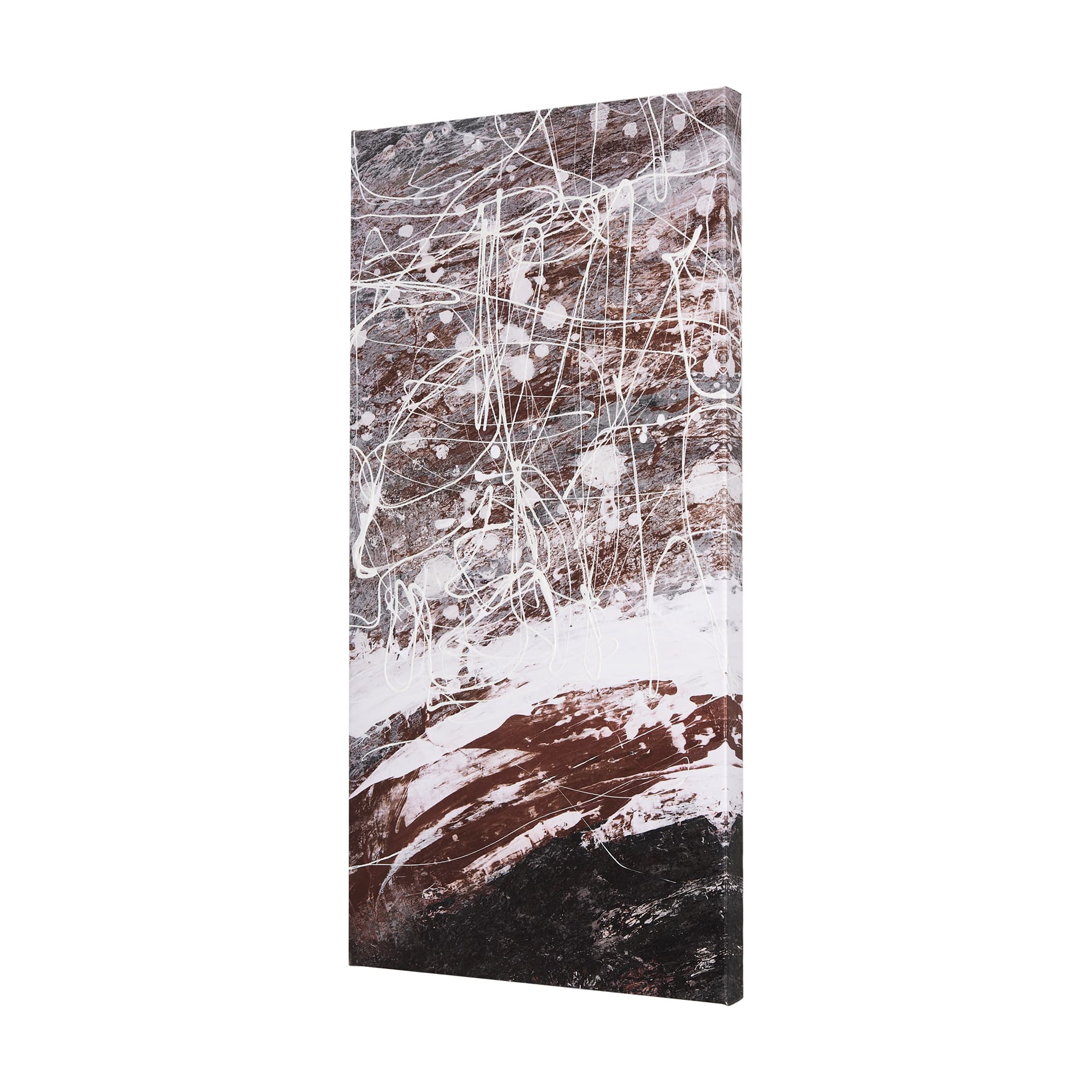 Sakura Rain I by Mercana Studio a Hand Embellished Textured Canvas — product photograph