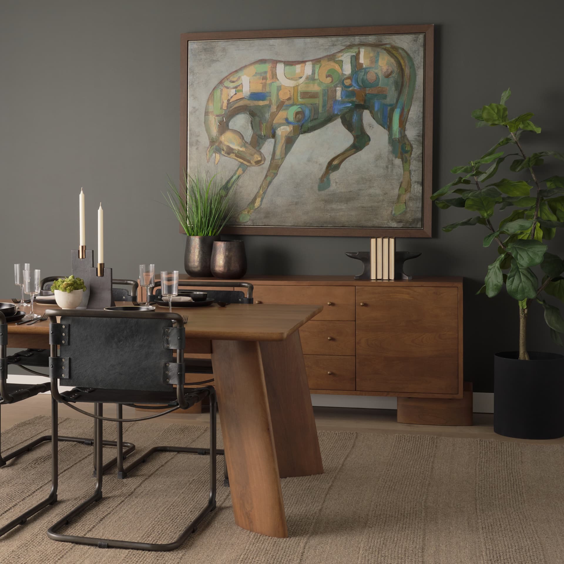 Anvilia (Set of 2) 12L x 4W Black With Gold Accents Anvil Shaped Bookends — product photograph
