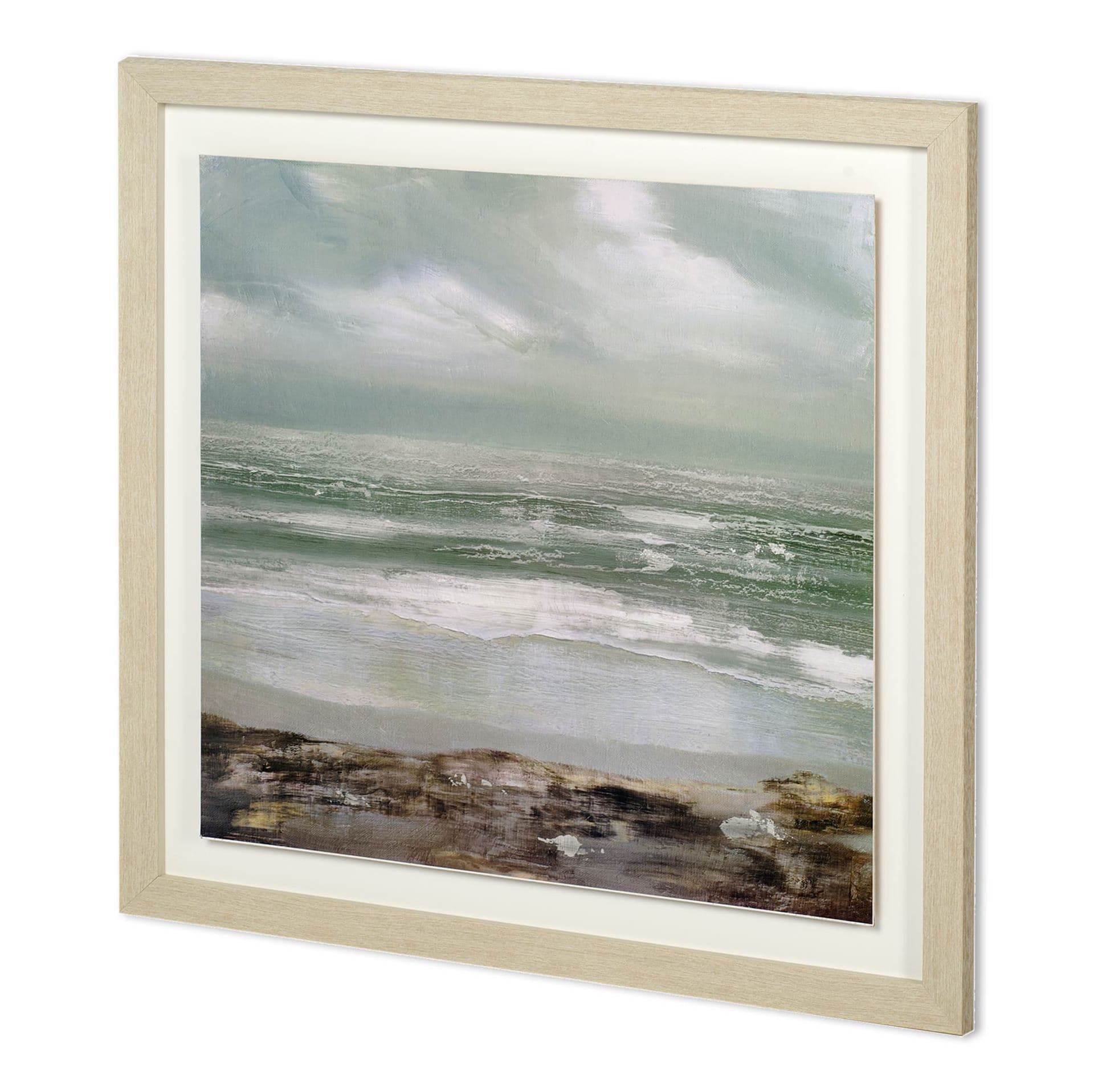 GREY DAWN by CAROLINE GOLD a Hand Embellished Textured Framed Art Print — product photograph