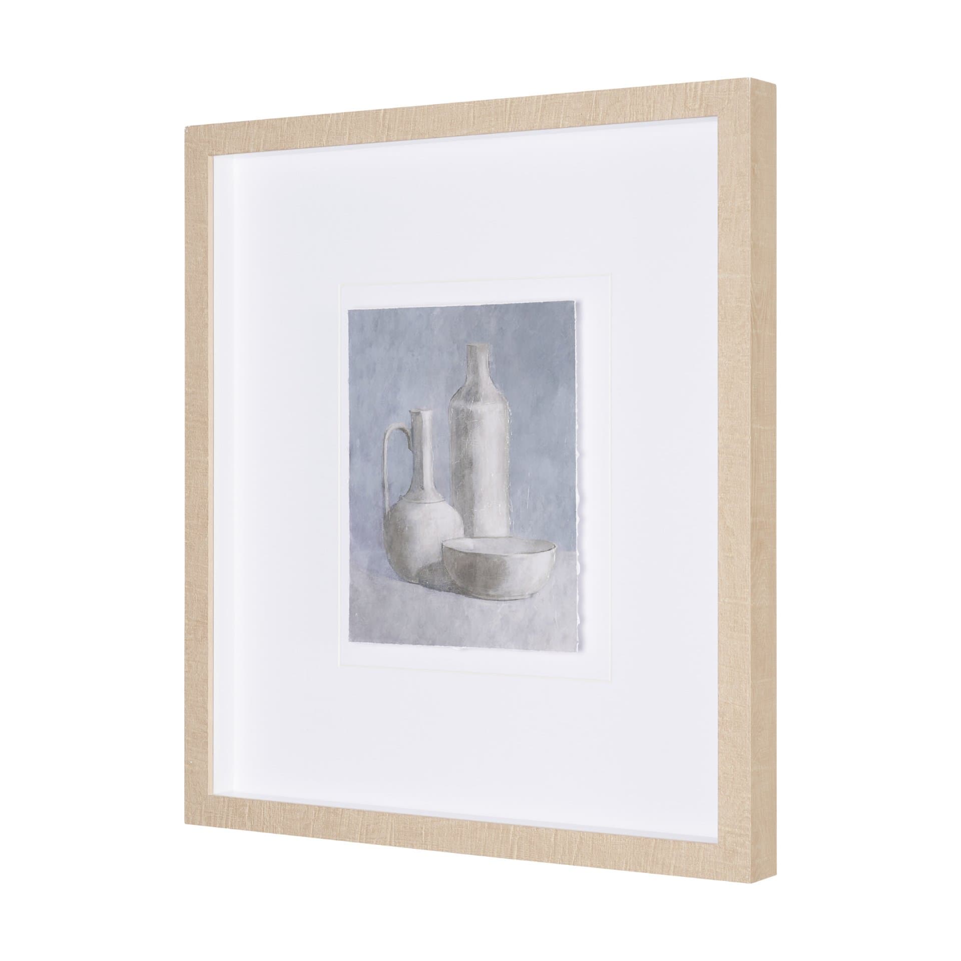 Studies in White and Ash: Study IV by Mercana Studio Textured Framed Artwork Matted under Glass — product photograph