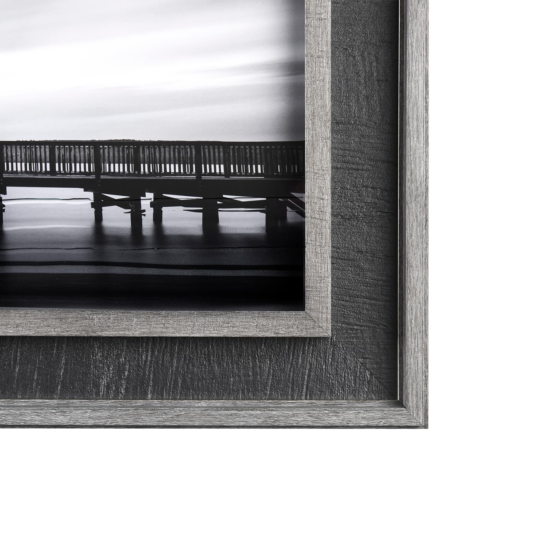 Calm by D Burt a Hand Embellished Textured Framed Photo Art Print Matted under Glass — product photograph