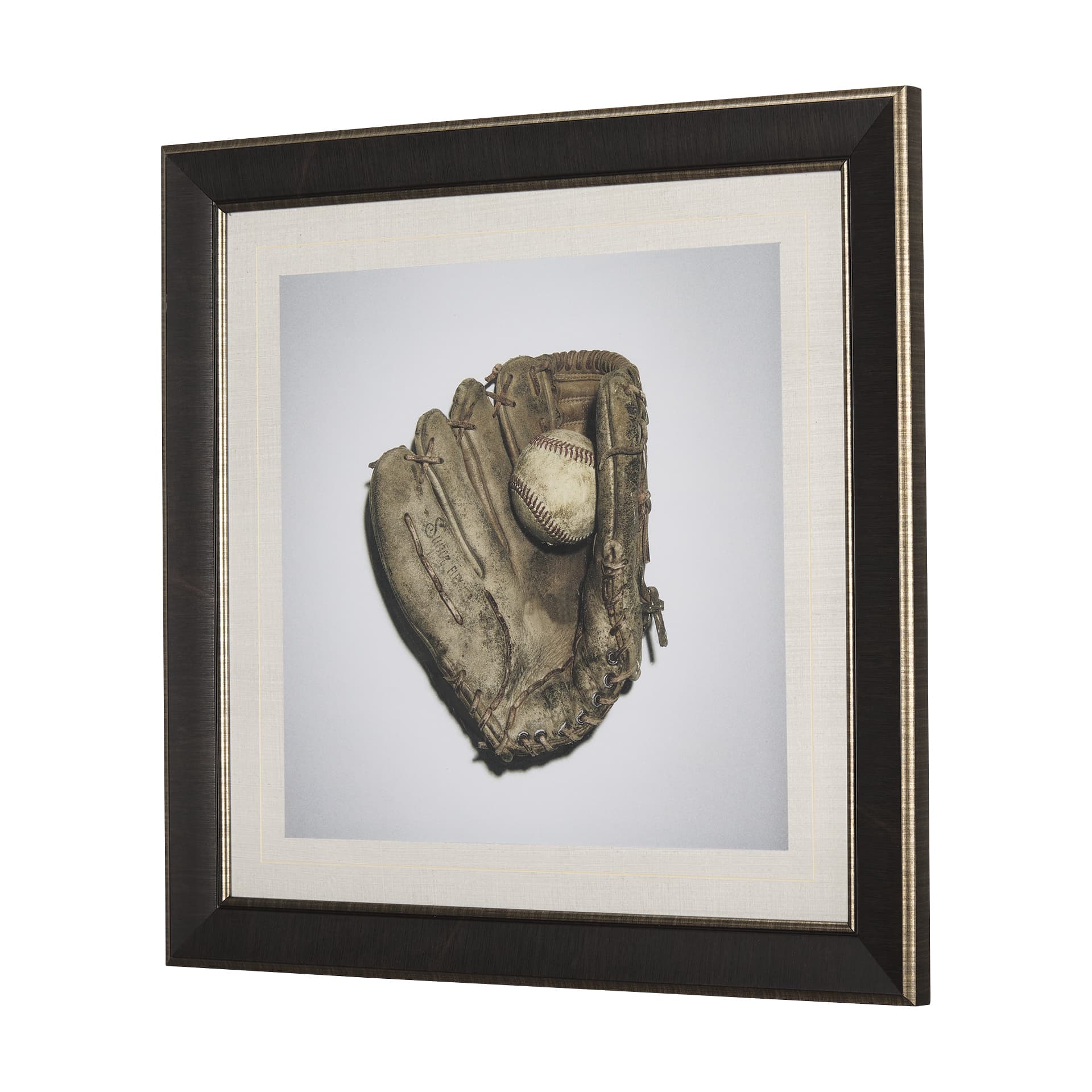 Double Play I by Mercana Studio a Hand Embellished Textured Framed Photo Art Print Matted under Glas — product photograph