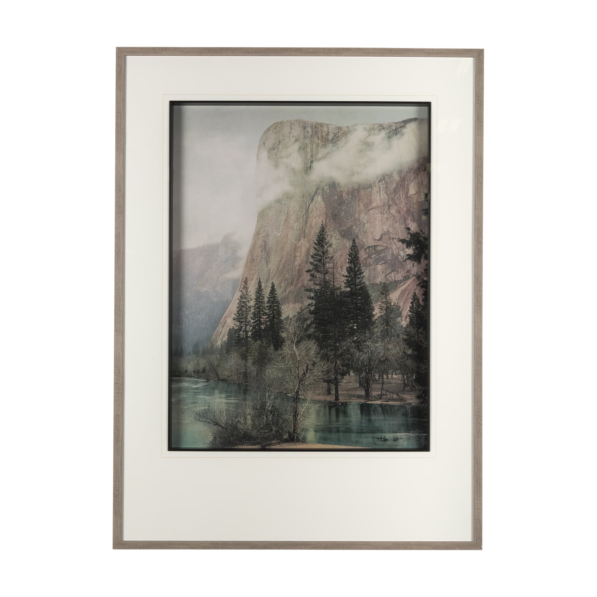 El Capitan by Mercana Studio a Hand Embellished Textured Framed Art Photograph Matted under Glass — product photograph