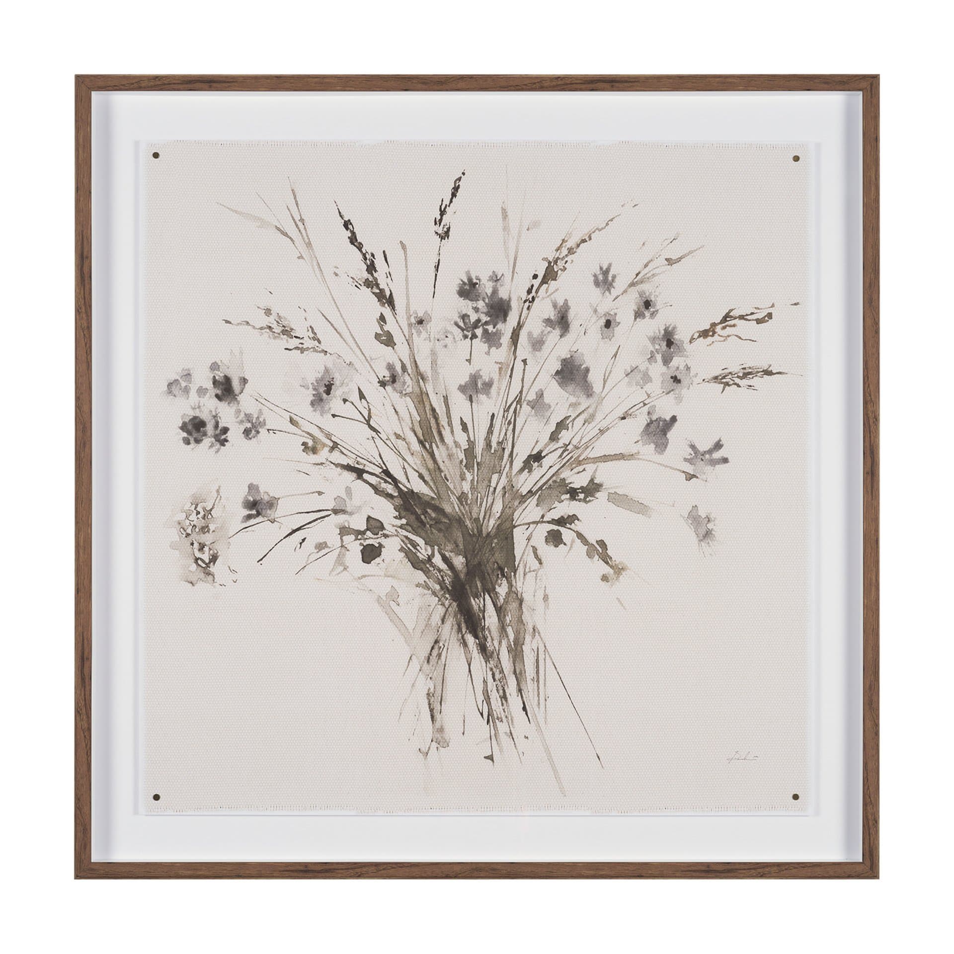 Floral Impressions IV by Melody Ducharme a Framed Art Print Matted under Glass — product photograph