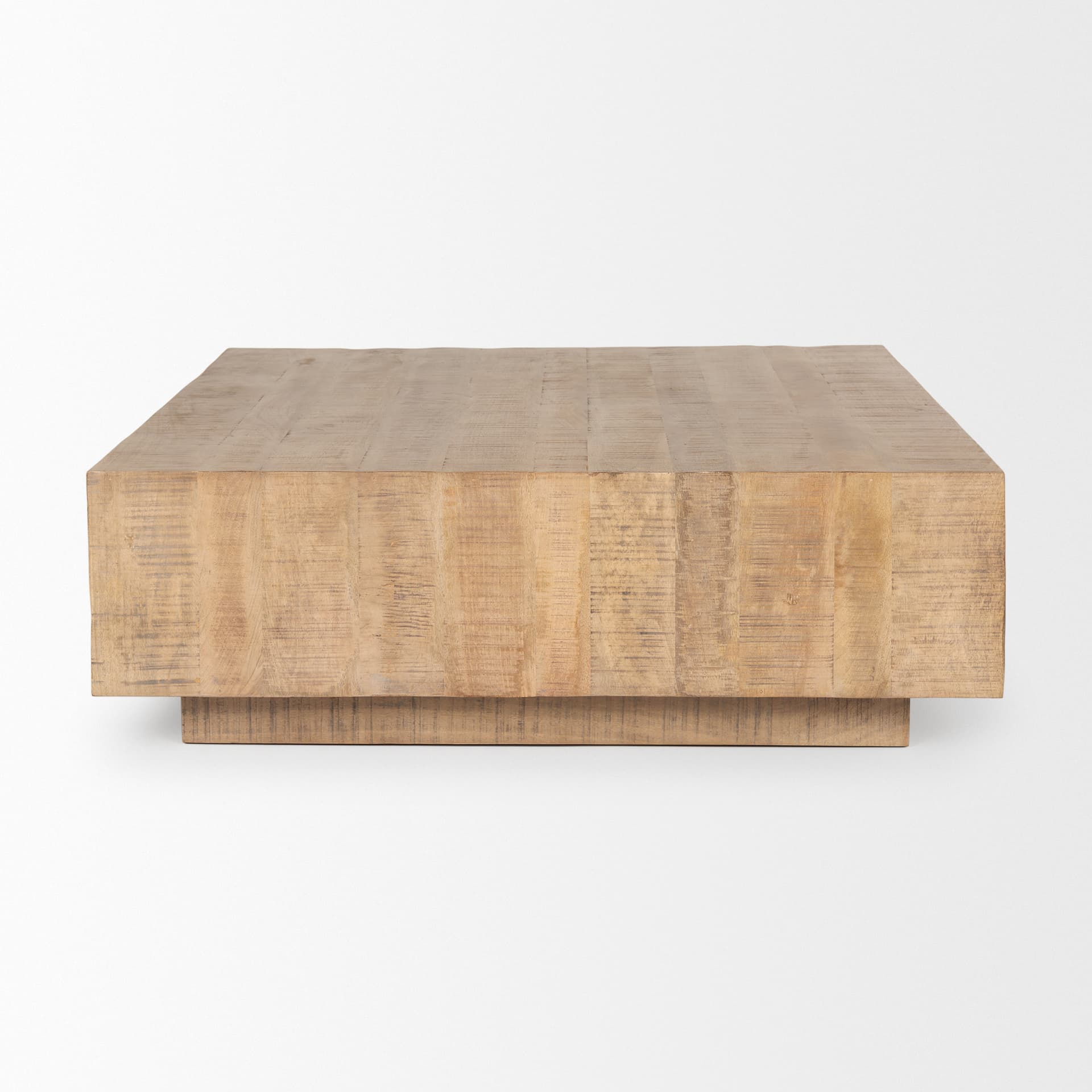 Hayden Light Brown Wood Square Coffee Table — product photograph