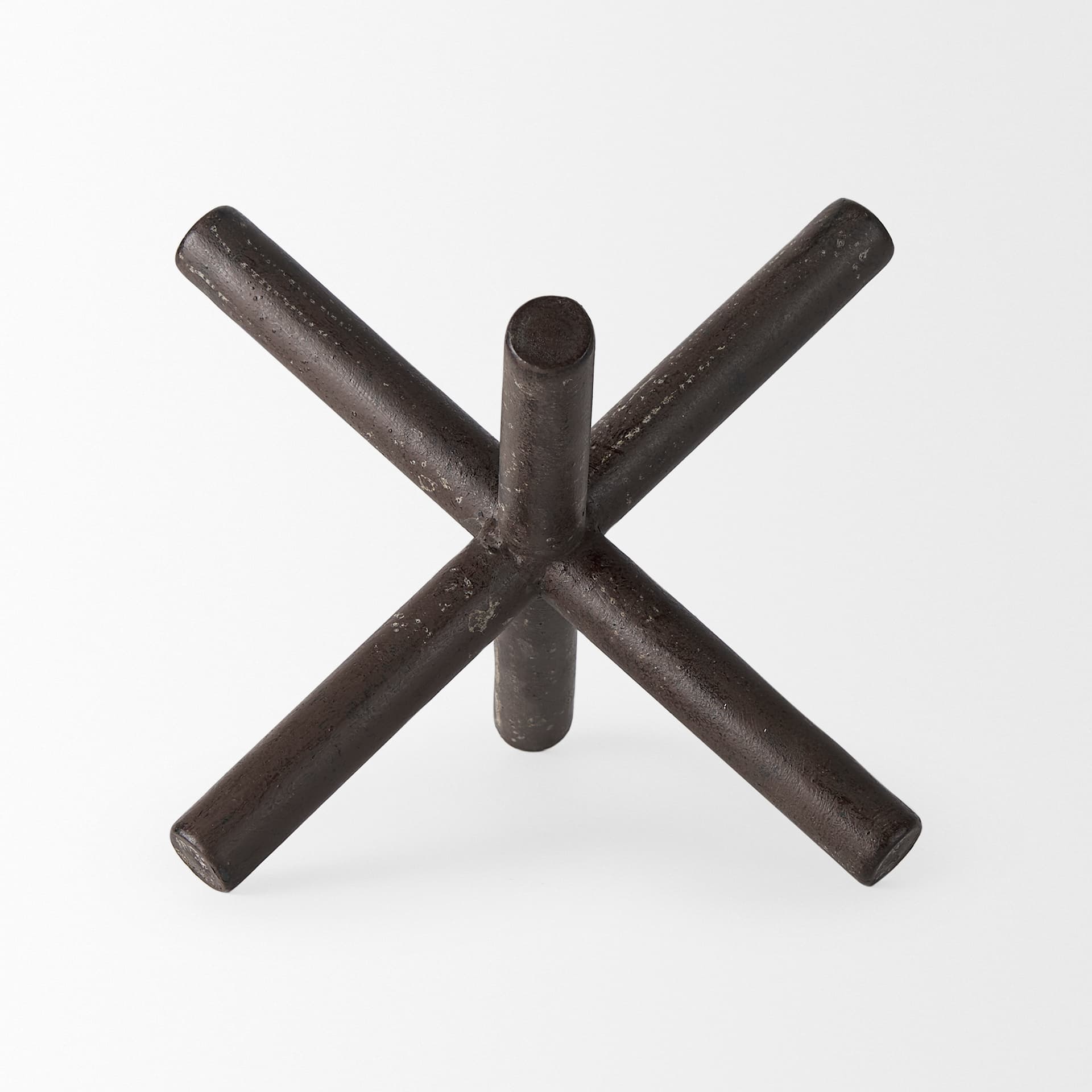 Astericks II (Medium) 8L x 7W Brown Metal Decor Object — product photograph